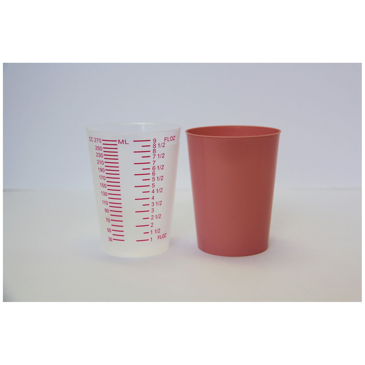 GP590 - GMAX Industries, Inc. - Intake Tumbler, Graduated, Red Print, Translucent, 25/slv, 20 slv/cs , cs