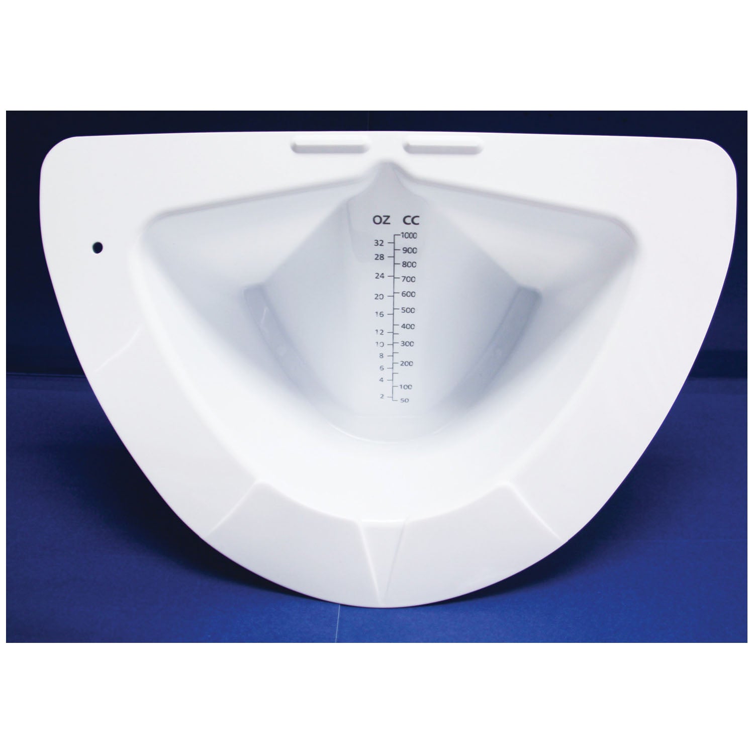 GS210 - GMAX Industries, Inc. - Specimen Pan, Slant, Graduated, 1000 ml, White, 100/cs (24 cs/plt) , cs