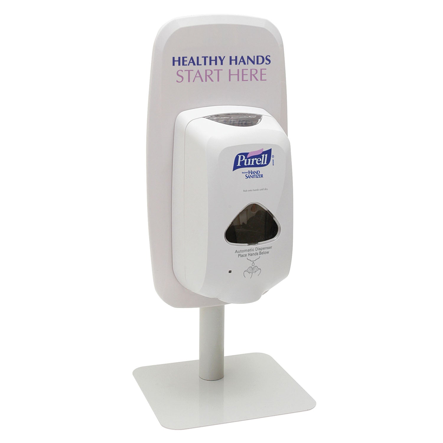 2426-DS - GOJO Industries, Inc. - Table Top Stand with "Healthy Hands Start Here" Sign, Purell® TFX™ , ea
