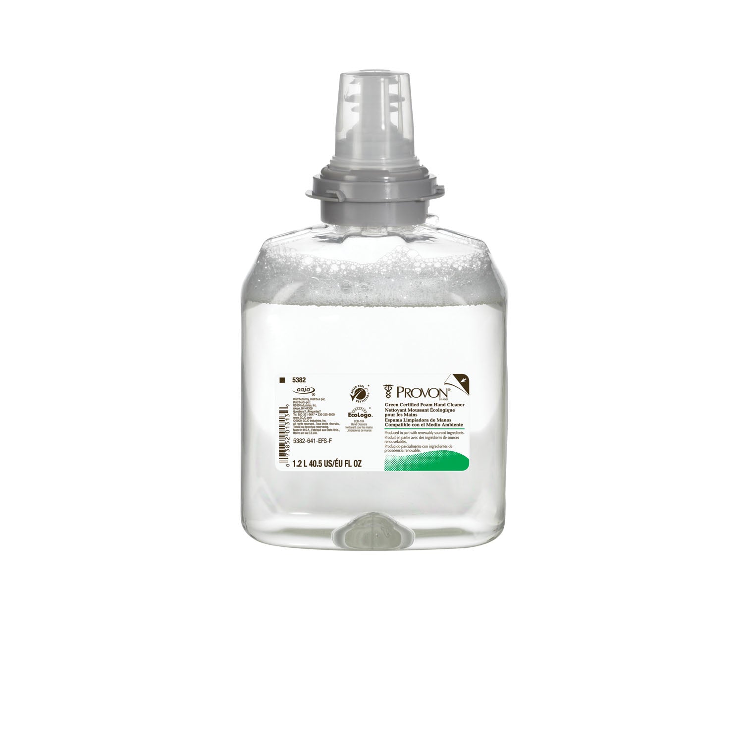 5382-02 - GOJO Industries, Inc. - Green Certified Foam Cleaner, TFX™ 1200mL, 2/cs , cs