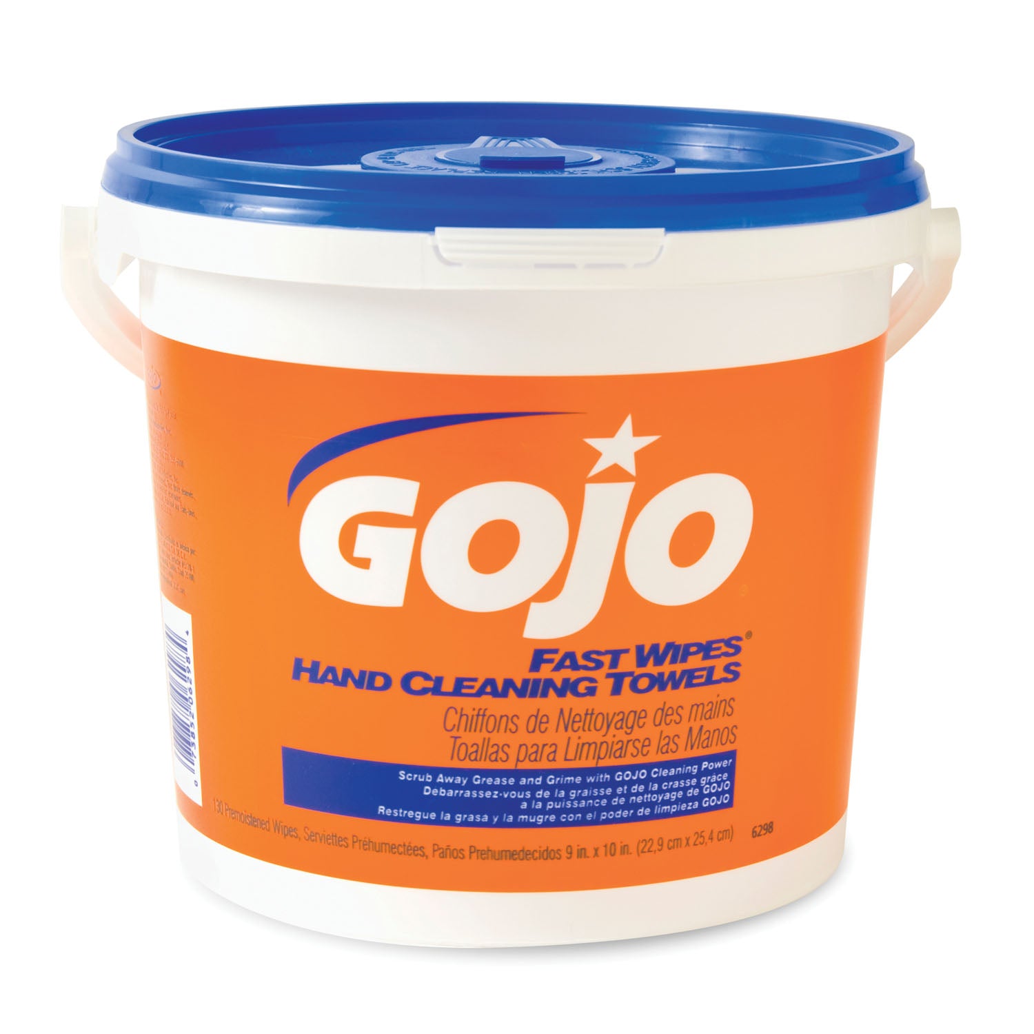 6298-04 - GOJO Industries, Inc. - 重型手部清潔毛巾,130 條/桶,4 桶/箱