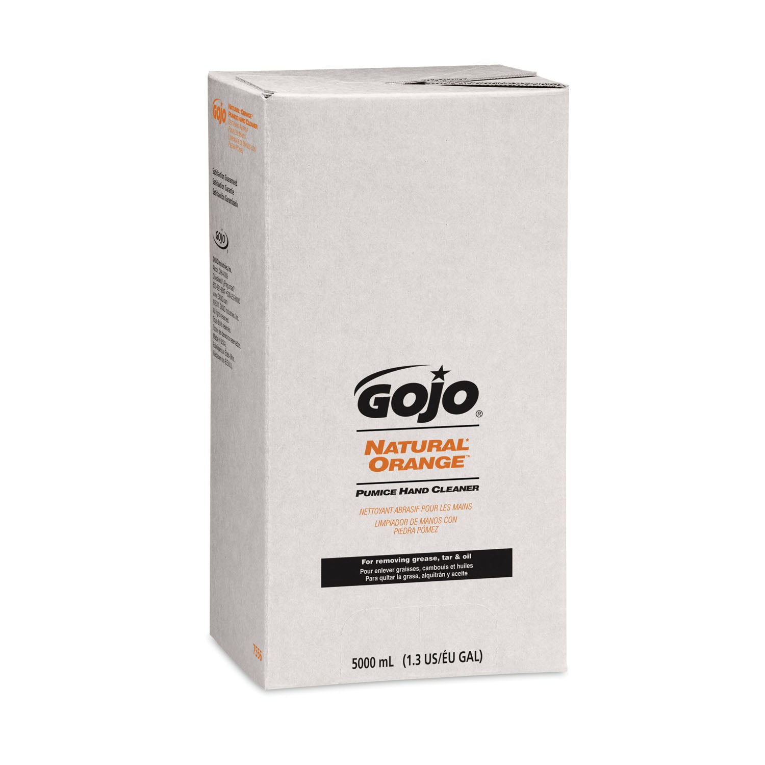 7556-02 - GOJO Industries, Inc. - 天然橙口味™浮石洗手液,2瓶/箱,箱裝