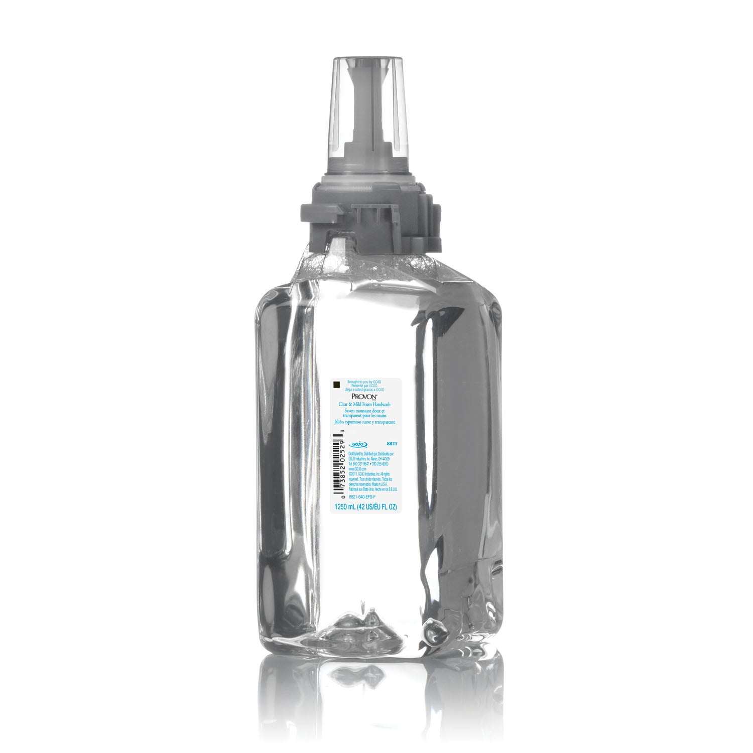 8821-03 - GOJO Industries, Inc. - Hand & Shower Wash, Clear & Mild, Foam, 1250mL, 3/cs (192 cs/plt) , cs