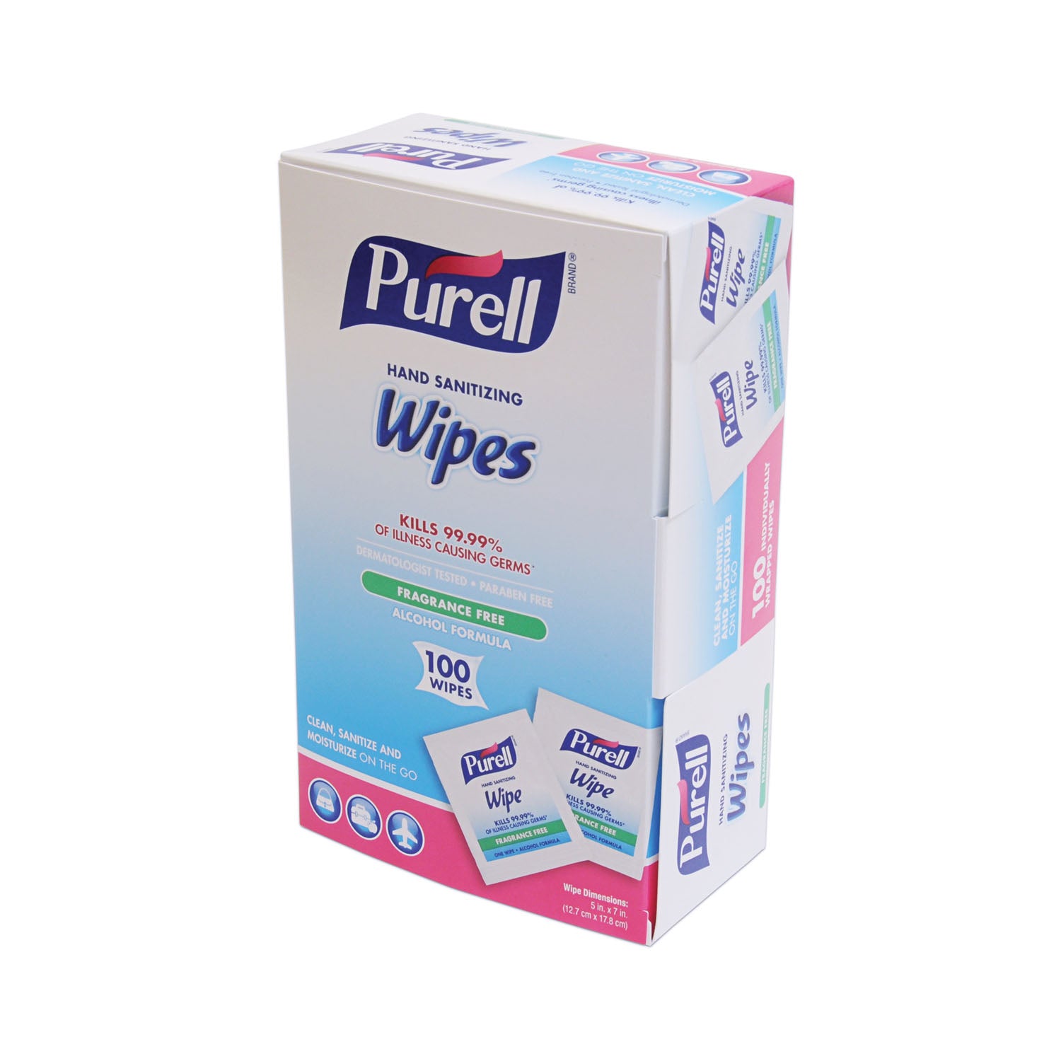 9022-10 - GOJO Industries, Inc. - Wipes, Individually Wrapped, 100 Ct Box, 10 bx/cs (HAZMAT Fees Apply, cannot ship via Air to AK, GU, HI, MP, PR, VI) REQUIRES HAZMAT SHIPMENT , cs