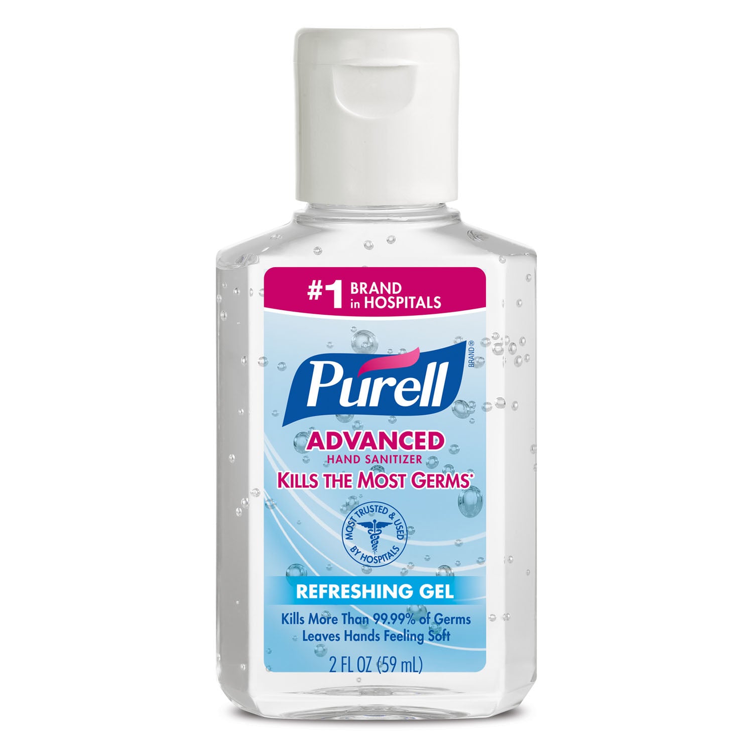 9605-24 - GOJO Industries, Inc. - Instant Hand Sanitizer, 2 fl oz PERSONAL⢠Bottle with Flip-Cap (Use with 9608 Personal Gear), 24/cs (HAZMAT Fees Apply, cannot ship via Air or to AK, GU, HI, MP, PR, VI) REQUIRES HAZMAT SHIPMENT , cs
