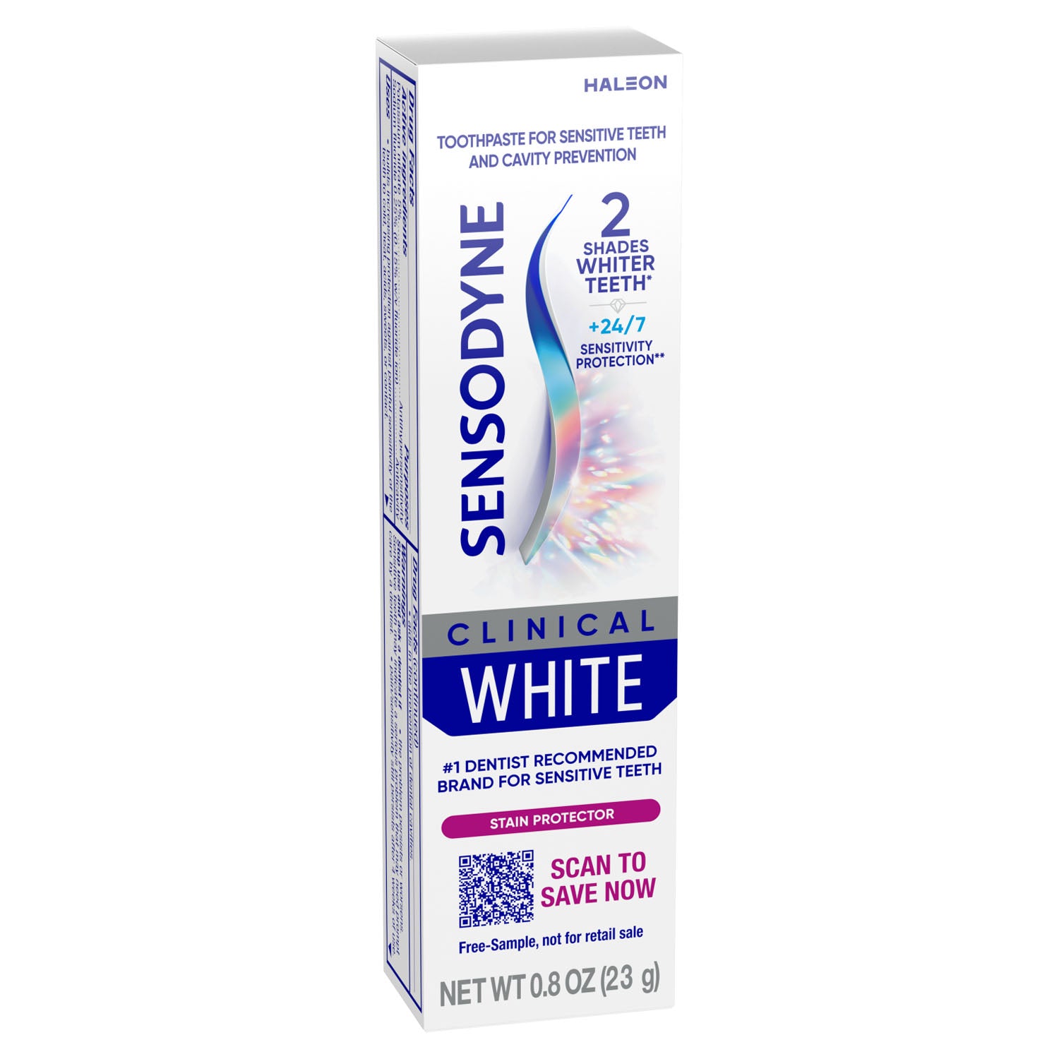60000000203915 - Haleon US Services Inc. - Pasta dental Sensodyne® Clinical White, tubo de 0.8 oz, 36 unidades (Disponible solo para la venta en EE. UU.) (Los productos no se pueden vender en Amazon.com ni en ningún otro sitio web de terceros).