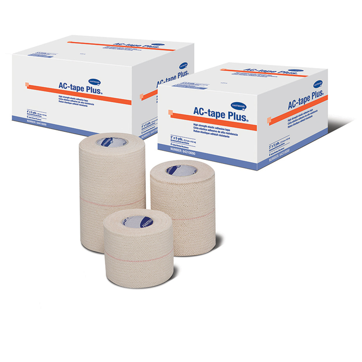 64310000 - Hartmann USA, Inc. - Adhesive Tape, 3" x 5 yds, 4 rl/bx, 12 bx/cs (Hartmann has a $3000 Minimum for Drop Ship Orders) , cs