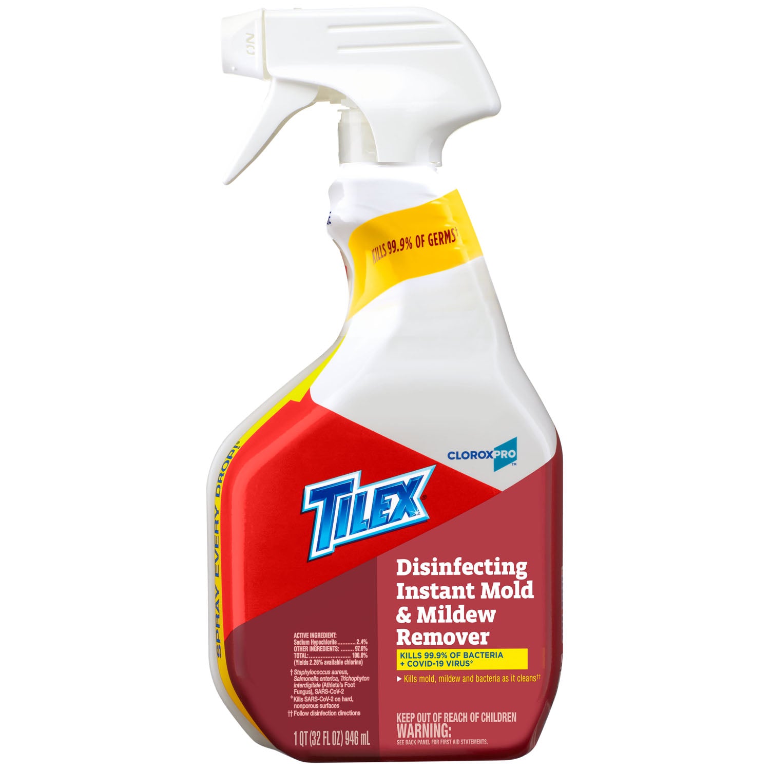 35600 - Clorox Sales Company - CloroxPro® Tilex® Disinfecting Instant Mold and Mildew Remover Spray, 32 fl oz, 9/cs (Continental US Only) , cs