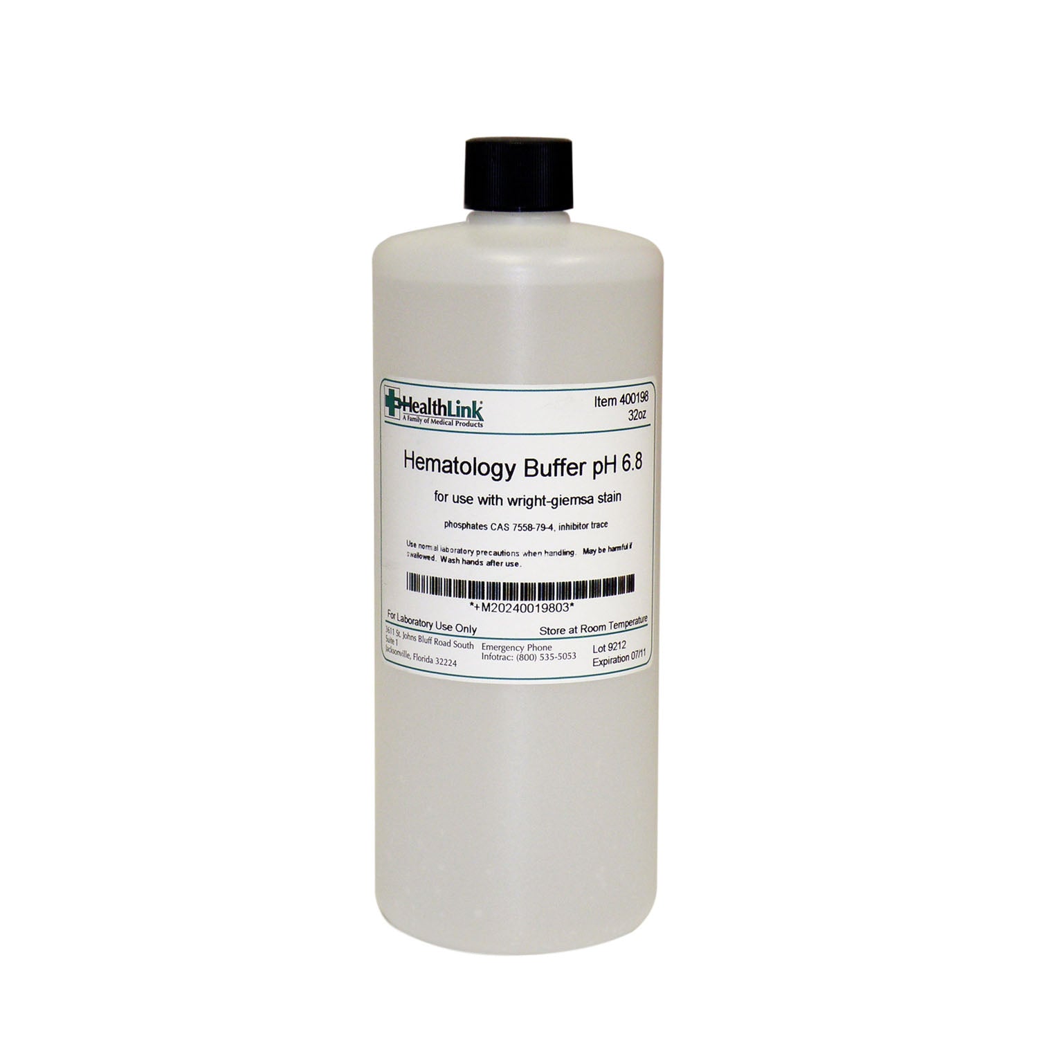 400198 - EDM3 Company LLC - Hematology Buffer, 6.8pH, 32 oz (Item is Non-Returnable) (US Only) , ea