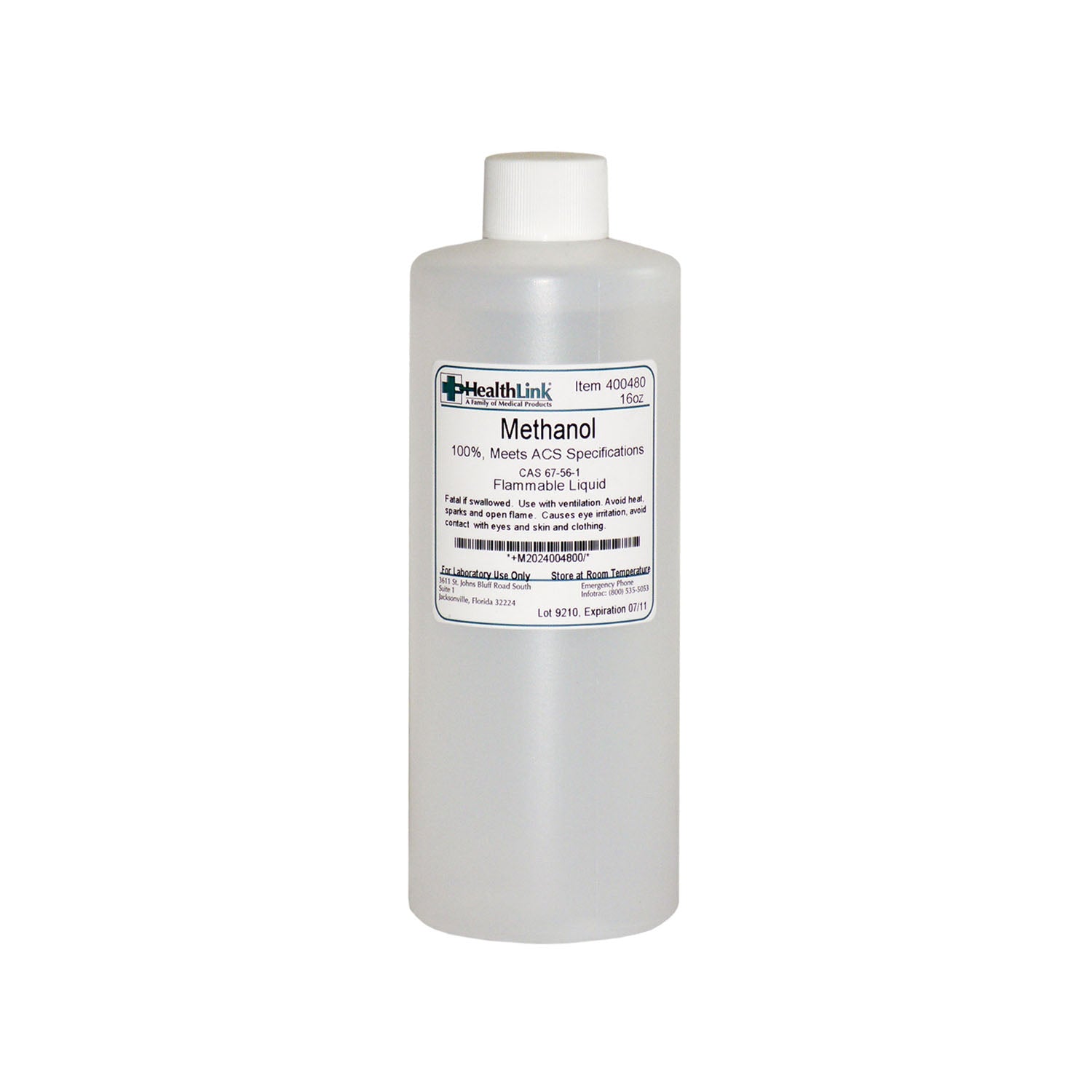 400480 - EDM3 Company LLC - Methanol, 16 oz (Item is Non-Returnable) (US Only) (HAZMAT Fees Apply, cannot ship via Air or to AK, GU, HI, MP, PR, VI) , ea