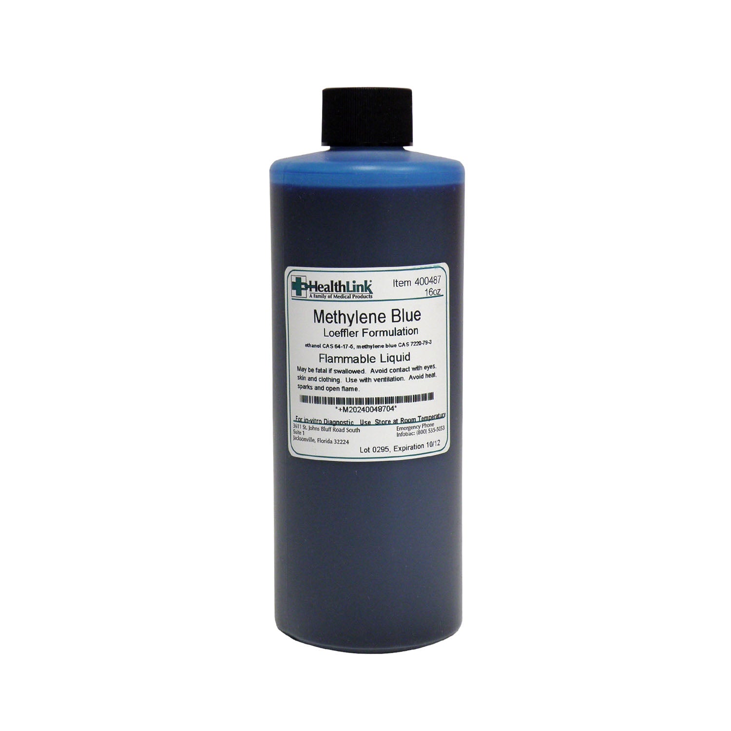 400487 - EDM3 Company LLC - Methelyne Blue Loeffler, 16 oz (Item is Non-Returnable) (US Only) (HAZMAT Fees Apply, cannot ship via Air or to AK, GU, HI, MP, PR, VI) , ea
