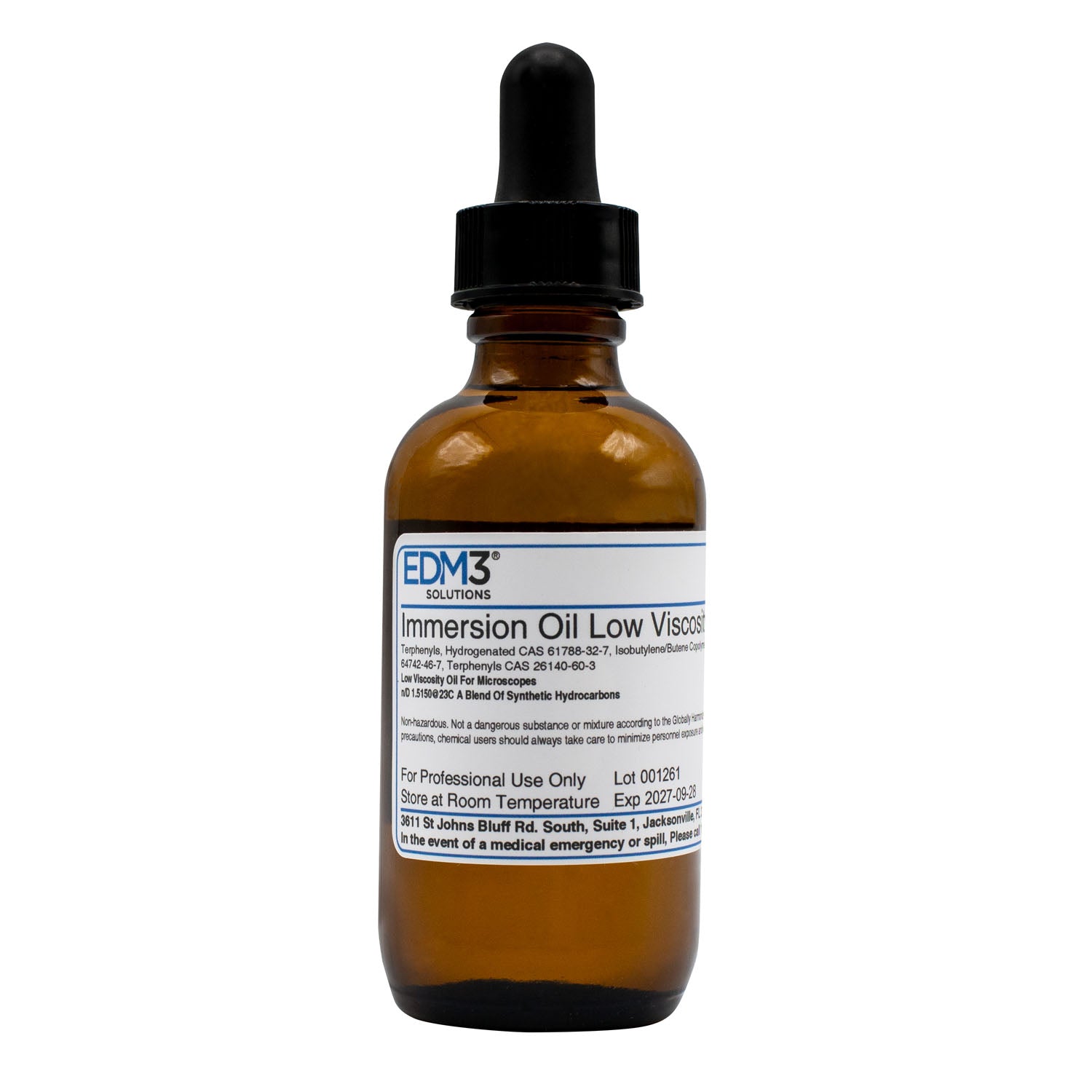 400661 - EDM3 Company LLC - Immersion Oil LV, 2 oz (Item is Non-Returnable) (US Only) , ea