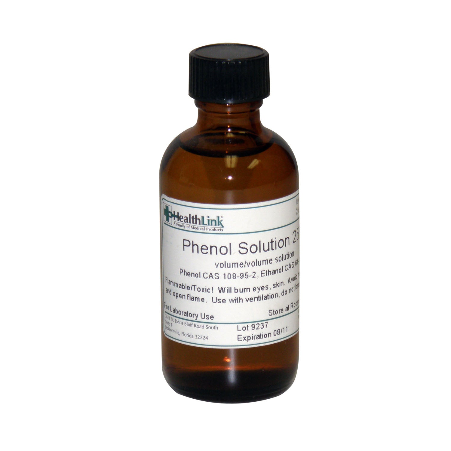 400690 - EDM3 Company LLC - Phenol, 25%, 2 oz (Item is Non-Returnable) (US Only) (HAZMAT Fees Apply, cannot ship via Air or to AK, GU, HI, MP, PR, VI) , ea