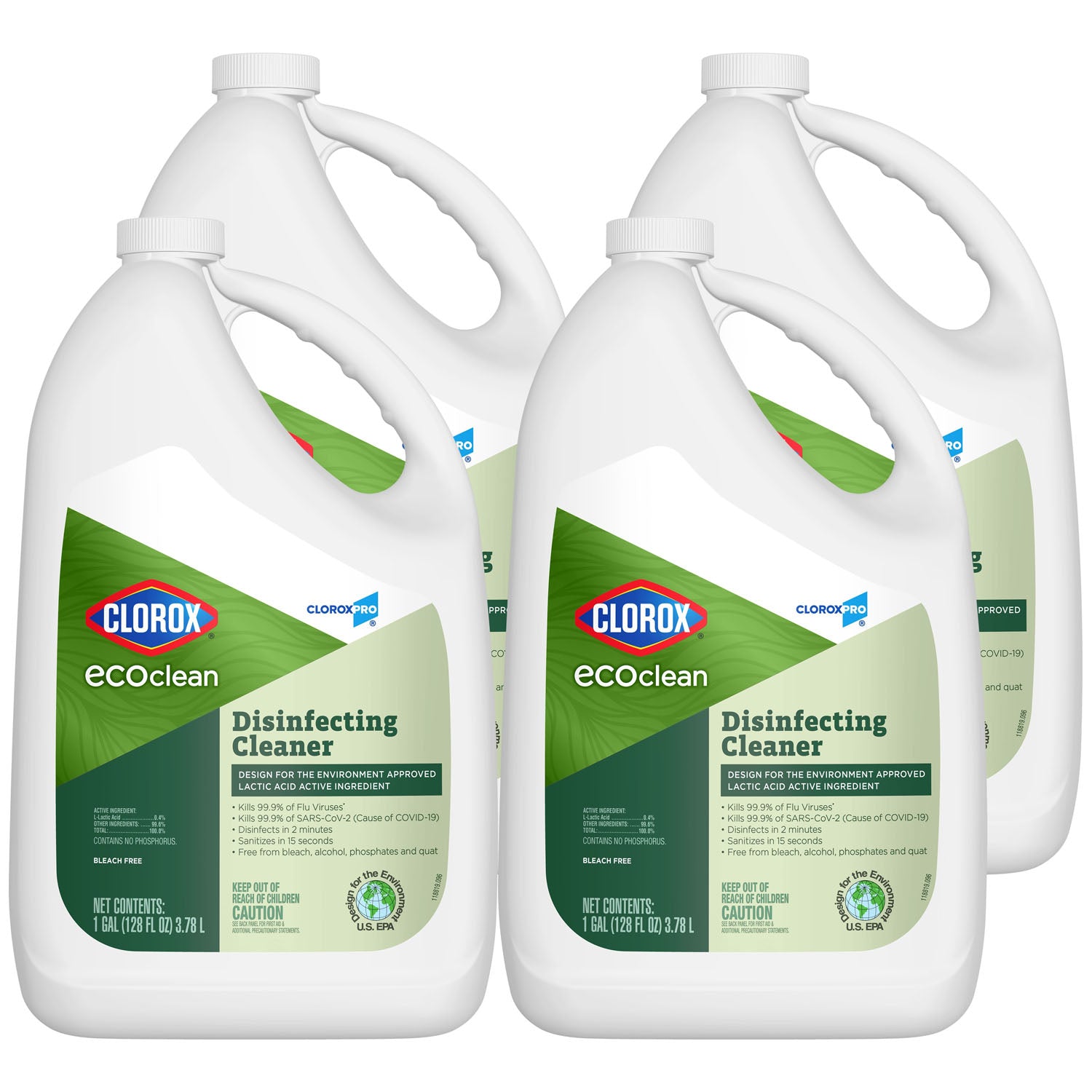 60094 - Clorox Sales Company - EcoClean™ Disinfecting Cleaner, 128 oz, 4/cs (Continental US Only) , cs