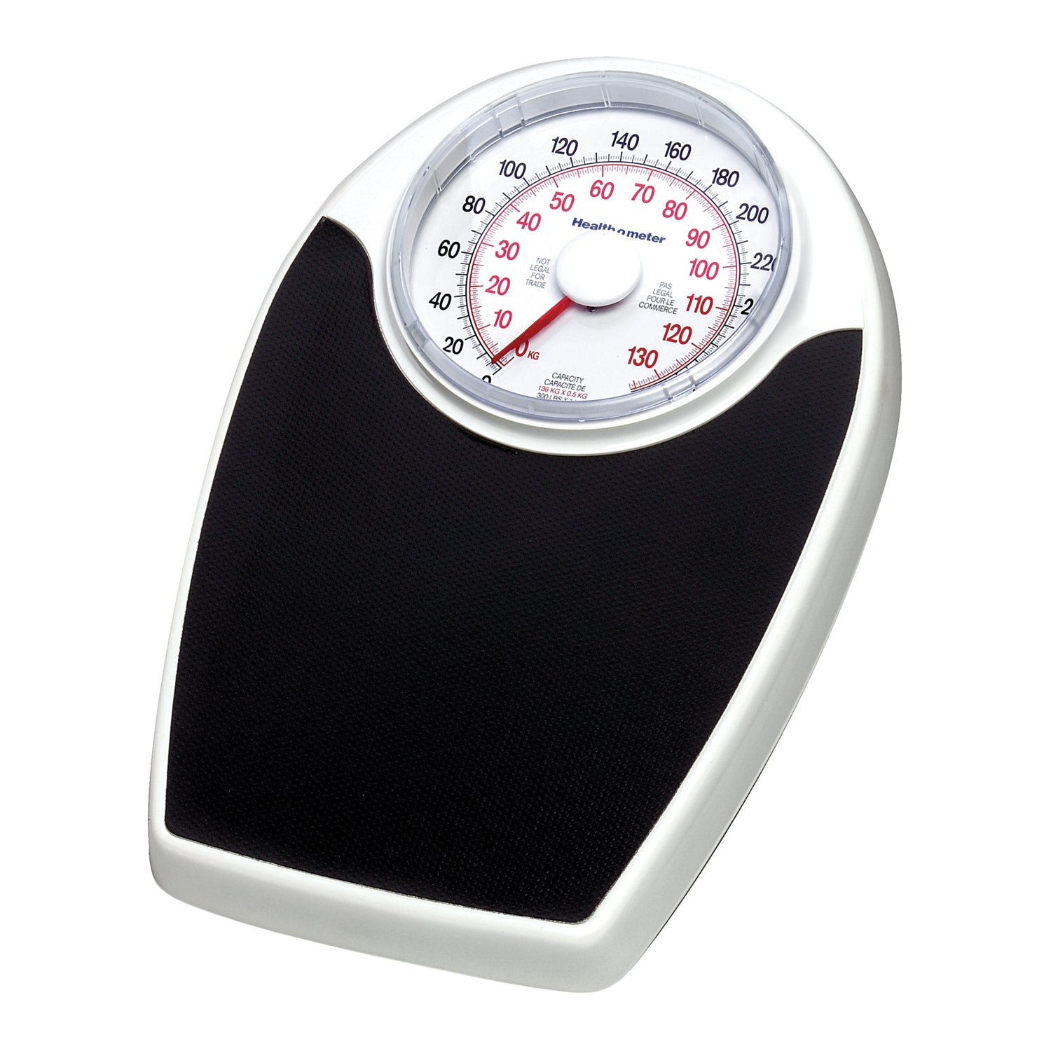 142KLS - Pelstar LLC/Health o meter Professional Scales - Mechanical Floor Scale, 330 lb/150 kg Capacity, 11½" x 10¾" x 2¼" Platform Dimension, Durable Steel Base & Platform, Large 6½" Easy To Read Dial, Oversized Platform, Non-Slip Mat (DROP SHIP ONLY)