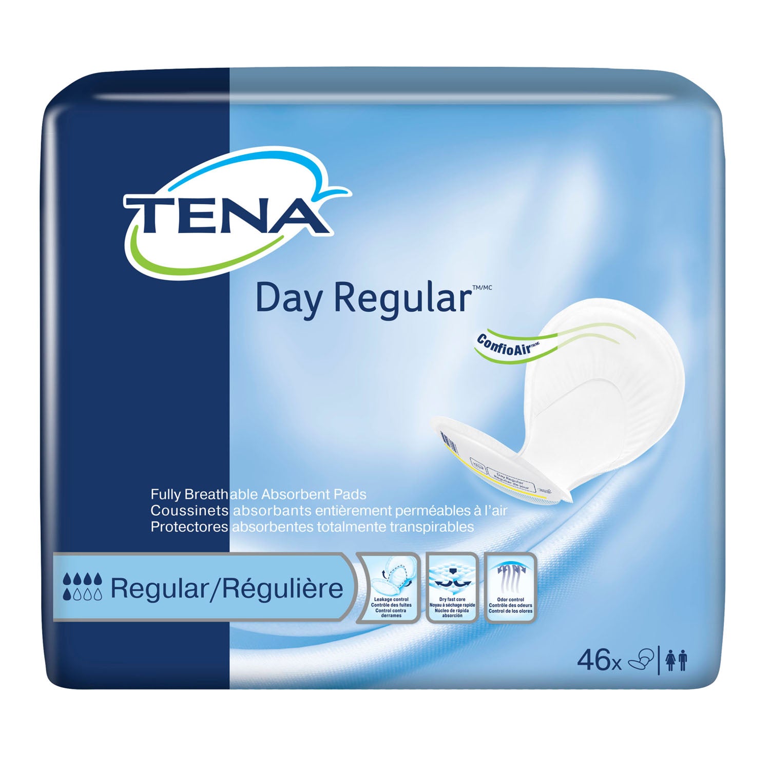 62418 - Essity Health & Medical Solutions - Pads, Day, Regular, Blue, 46/pk, 2 pk/cs (Continental US Only) , cs