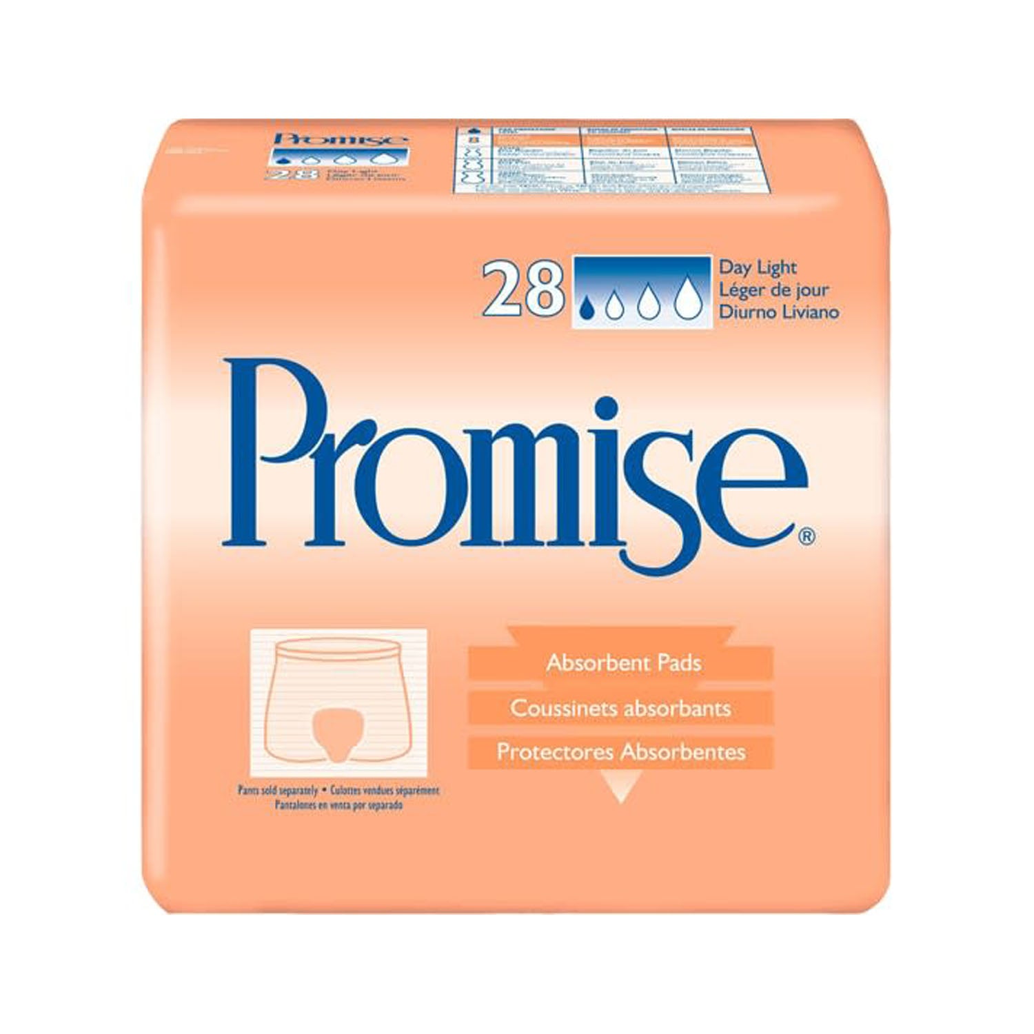62550 - Essity Health & Medical Solutions - Toallas higiénicas, Day Light, Promise®, paquete de 28, paquete de 3/caja (solo EE. UU. continental), caja