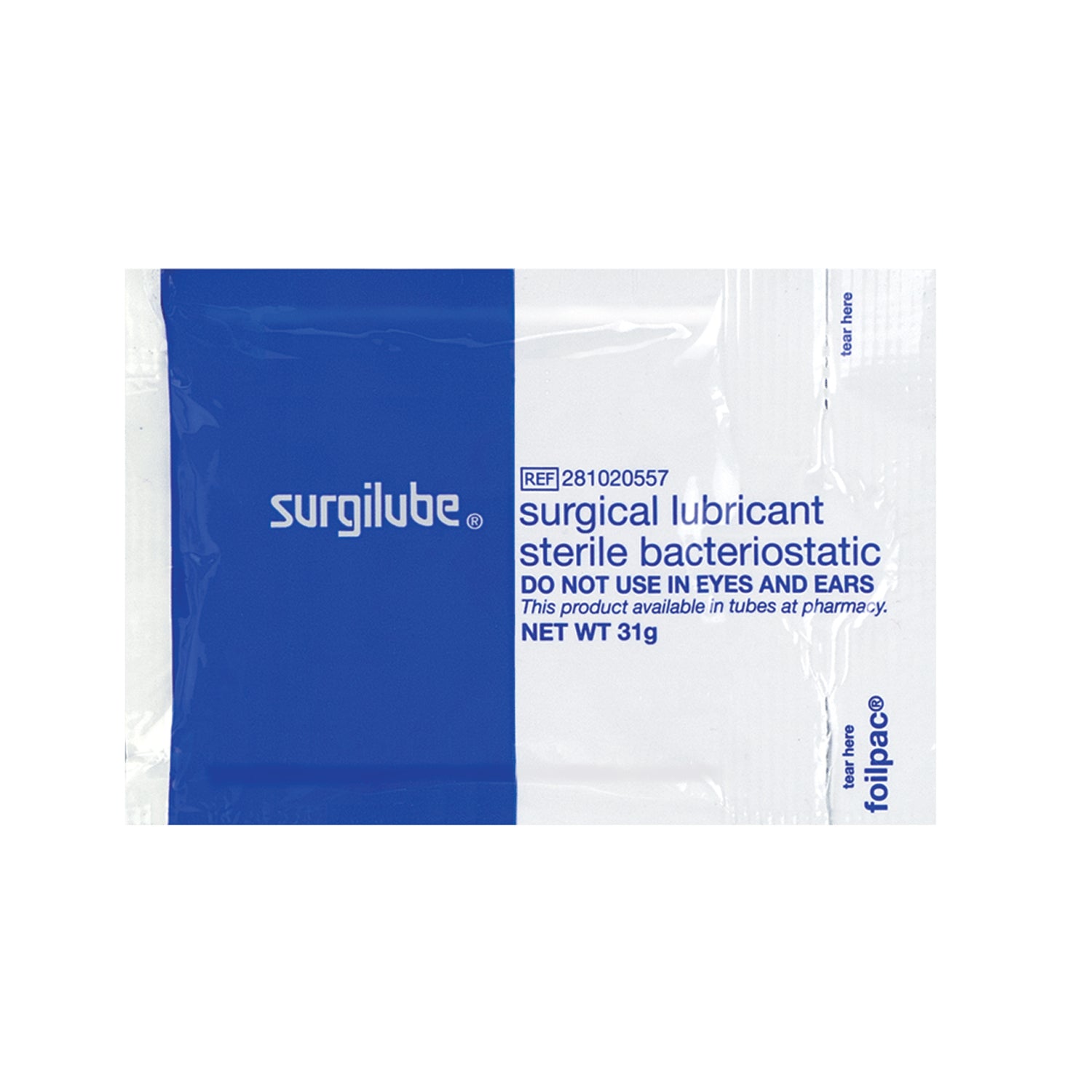 0281-0205-57 - HR Healthcare - SURGILUBE® 31克 Foilpac®,無菌,48個/盒,盒