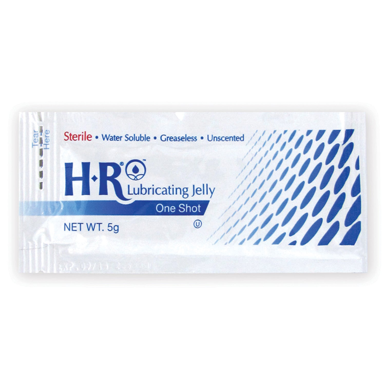 209 - HR Healthcare - HR® Sterile Lubricating Jelly 5gm One Shot®, 144/bx , bx