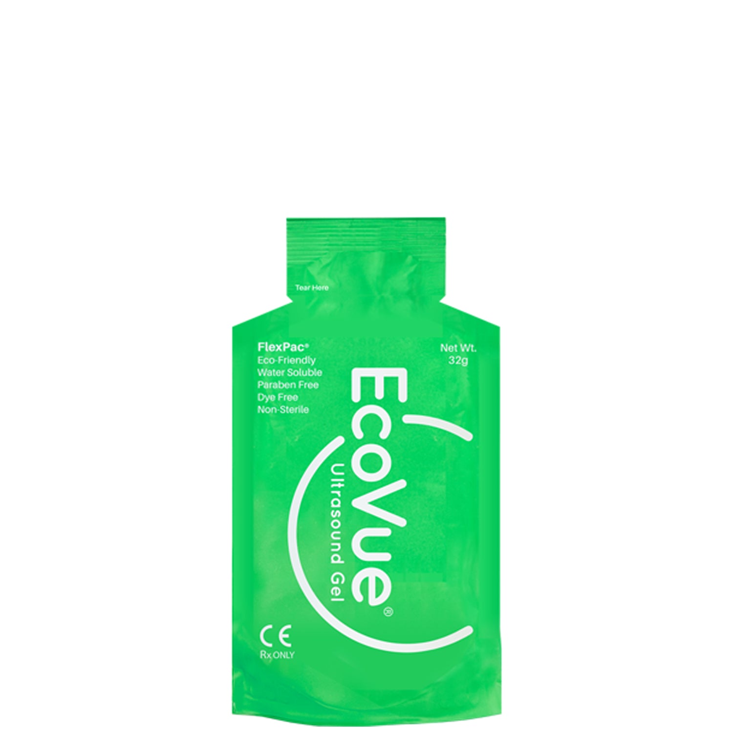 283 - HR Healthcare - EcoVue® 超音波凝膠,32克 FlexPac®,非無菌,100/盒,盒裝