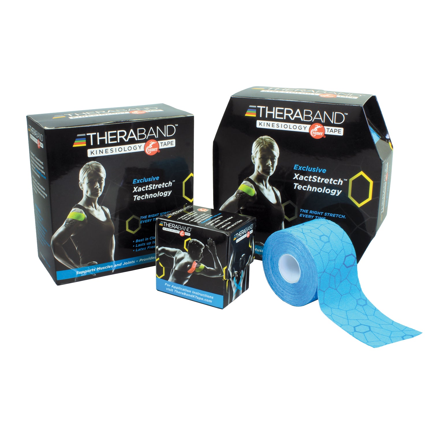 12753 - Performance Health - Kinesiology Tape, Precut Roll, Dispenser Box, 2" x 10" Strips, Blue/ Blue Print, Latex-Free, 20 Strips/rl, 24 rl/cs (091295) (US Only) (Part Number Change COMING SOON) , cs