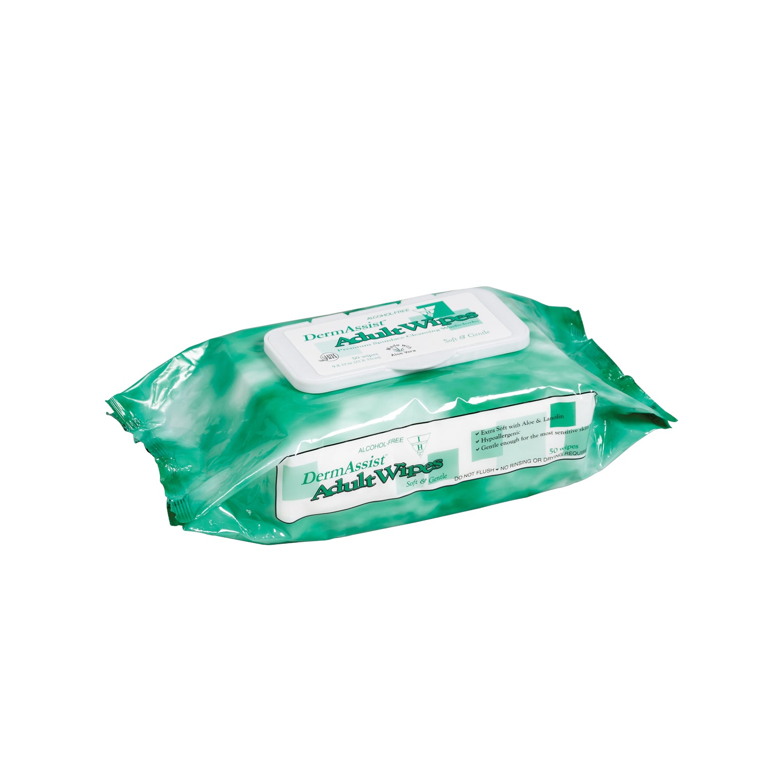 80-301 - Innovative Healthcare Corp., Inc. - Toallitas para incontinencia, adultos, Spunlace, paquete blando, 9" x 13", 50 toallitas/paquete, 12 paquetes/caja (78 cajas/plt)