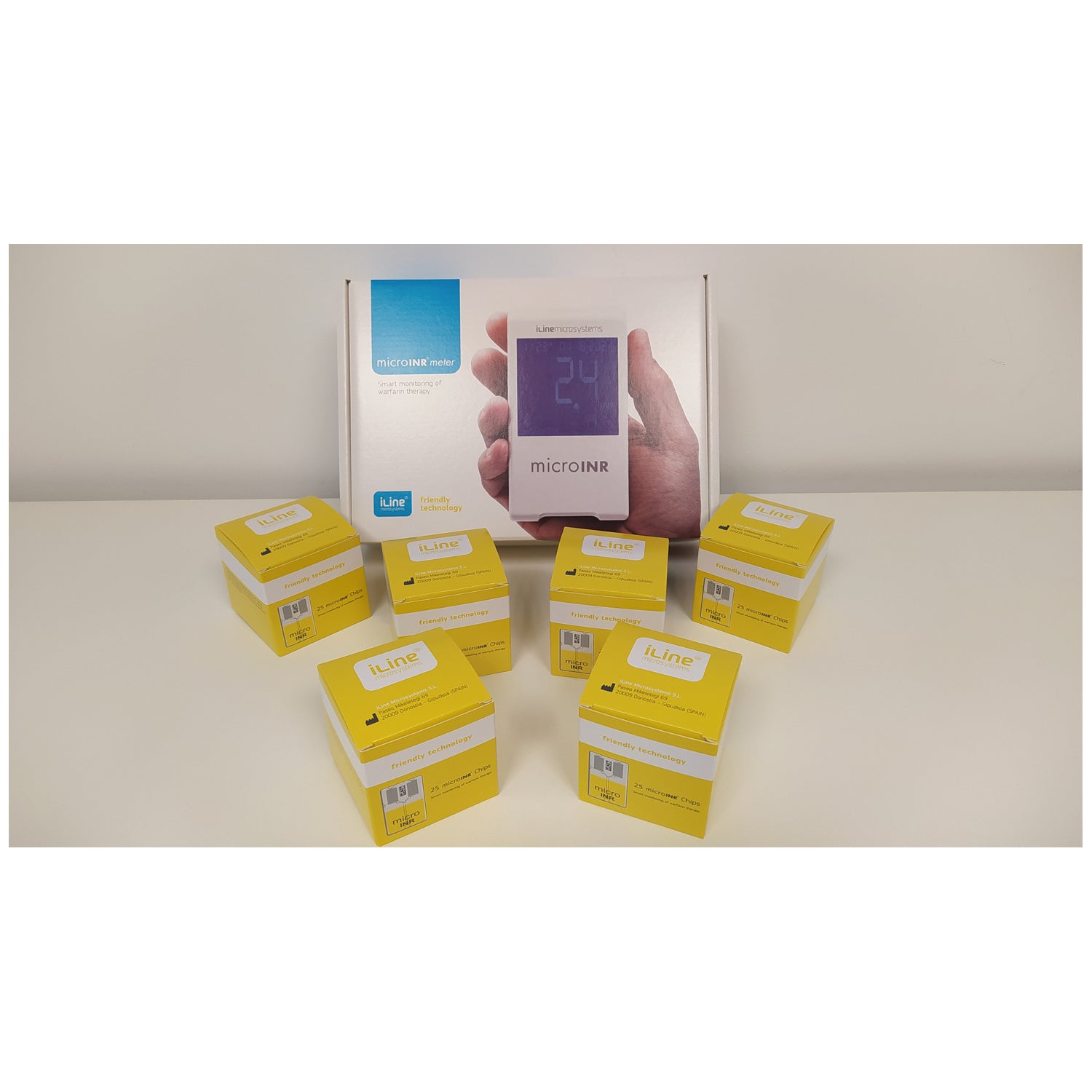 SKA0001AD - iLine MicroSystems - MicroINR Starter Kit Includes: microINR Meter Kit (KTC0001AD: Qty 1) and micro INR Chip (CHC0025AD: 6 boxes of 25 microINR Chips), 1/kt (HAZMAT Fees Apply, cannot ship via Air or to AK, GU, HI, MP, PR, VI) (Not Available