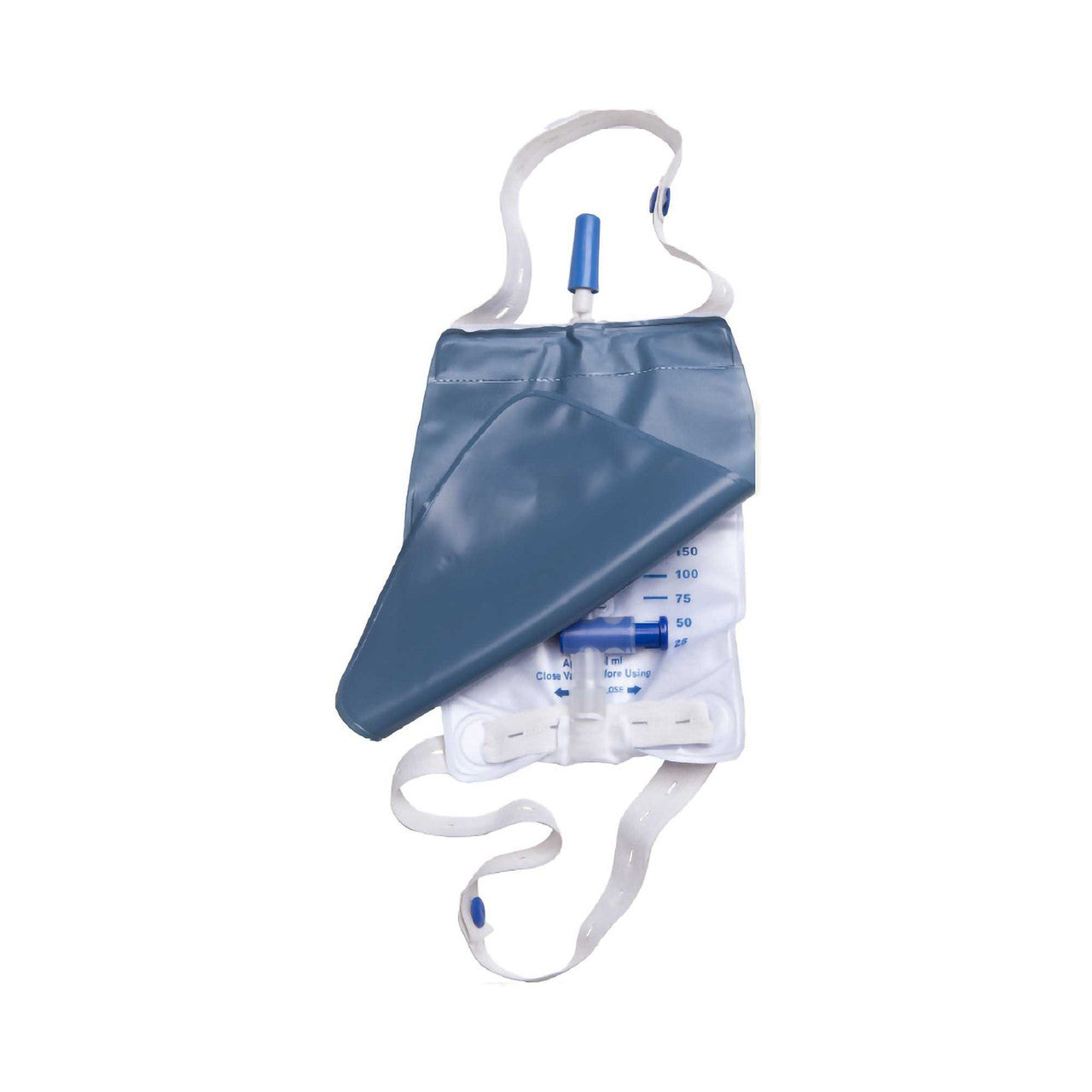 846840 - Fig Leaf - Urinary Leg Bag Fig Leaf NonReturn Valve Sterile 500 mL Vinyl 10272 Case of 48, (CS)