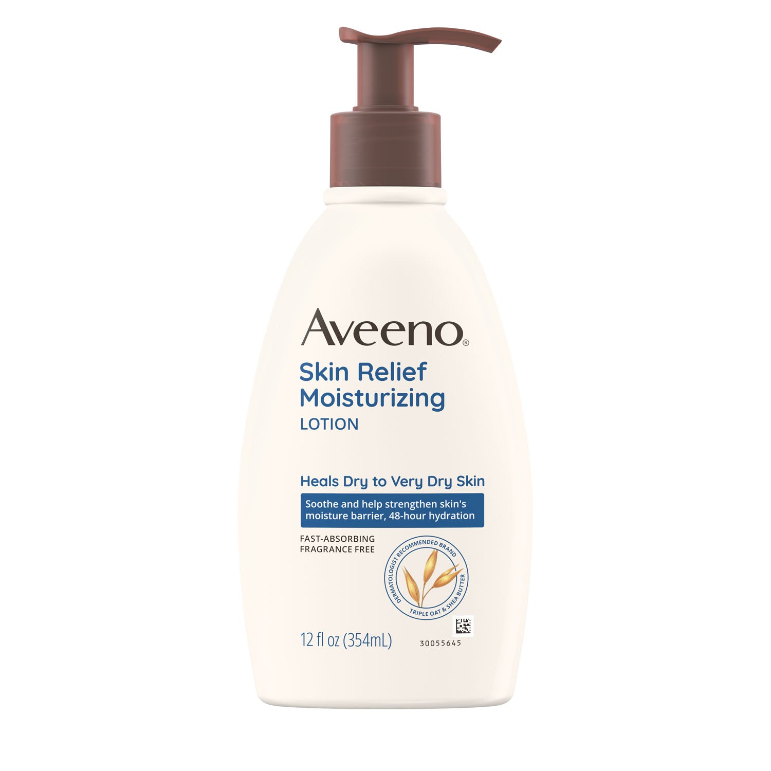 001579 - Kenvue - Loción hidratante Skin Relief de 24 horas, sin fragancia, 12 onzas líquidas, 3/caja, 4 cajas/caja (solo EE. UU. continentales + HI) (Precios sujetos a cambios sin previo aviso), caja