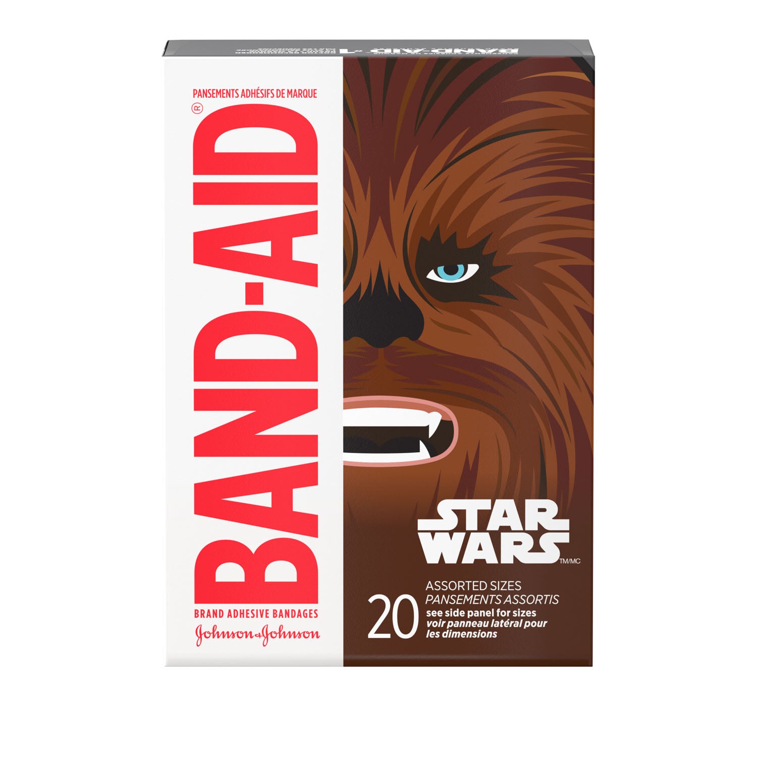 116286 - Kenvue - Band-Aid® STAR WARS™ Vendaje adhesivo, surtido, 20 unidades, 6/caja, 4 cajas/caja (solo EE. UU. continentales + HI) (Precios sujetos a cambios sin previo aviso) (Se descontinuará) , caja