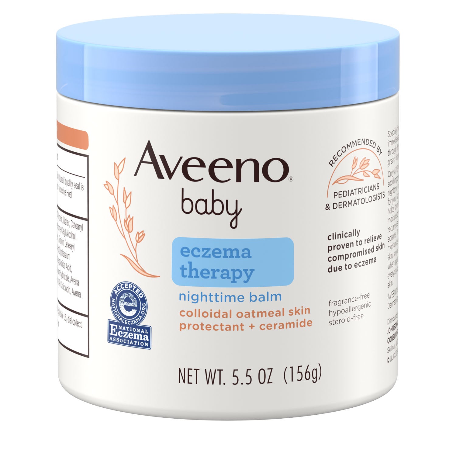 118760 - Kenvue - Bálsamo nocturno Aveeno Baby® Eczema Therapy, 5.5 oz, 3/caja, 4 cajas/caja (solo EE. UU. continentales + HI) (Precios sujetos a cambios sin previo aviso), caja
