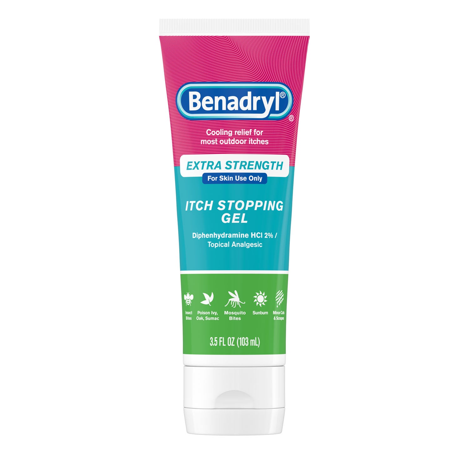 17157 - Kenvue - Benadryl Itch Stopping Gel, 3.5 oz, 6/caja, 4 cajas/caja (solo EE. UU. continental + HI) (Precios sujetos a cambios sin previo aviso), caja