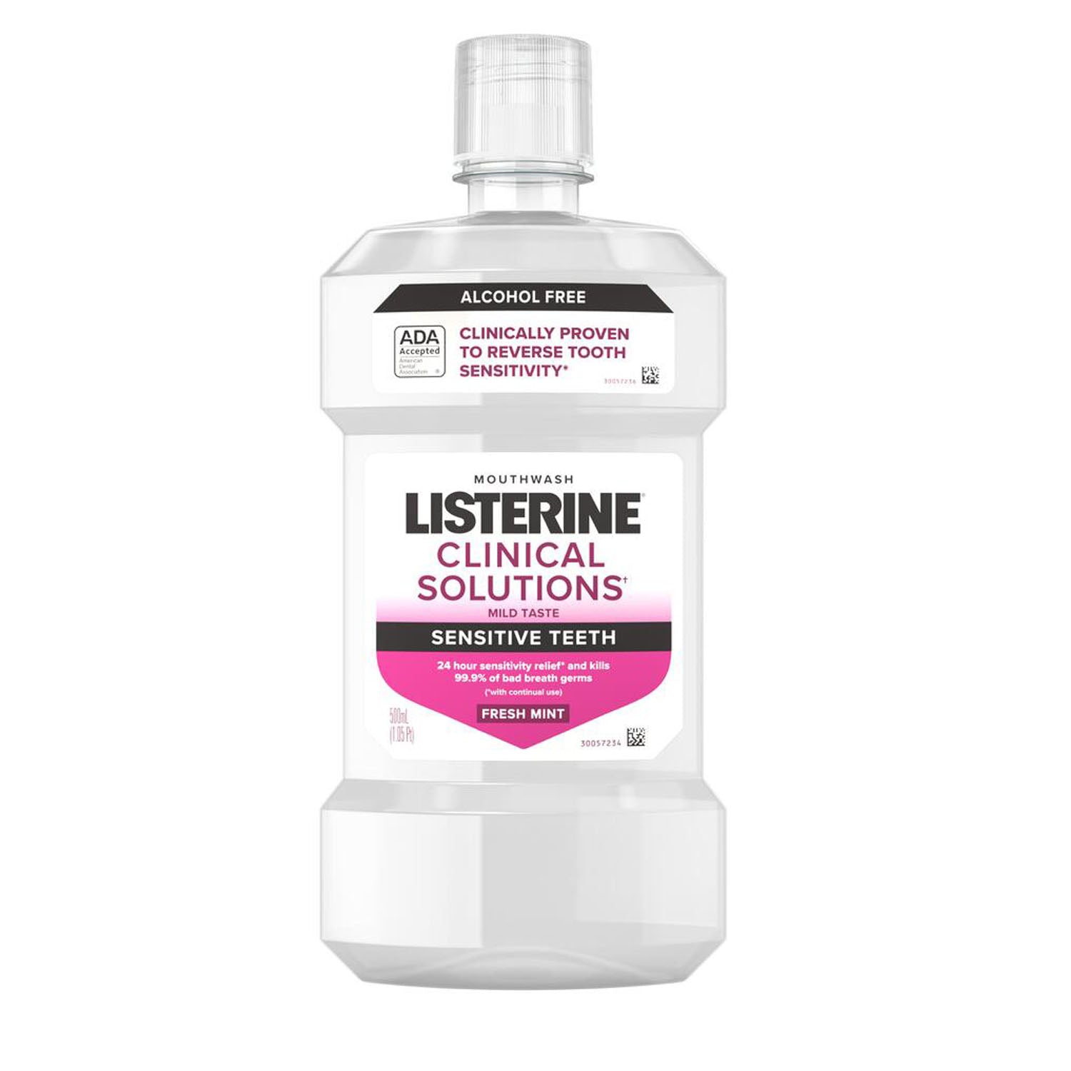 20228 - Kenvue Oral - Listerine Clinical Solutions Mouth Rinse, Sensitive Teeth, 500 ml, 6/cs (Continental US+HI Only) (Pricing Subject to Change without Prior Notification) , cs