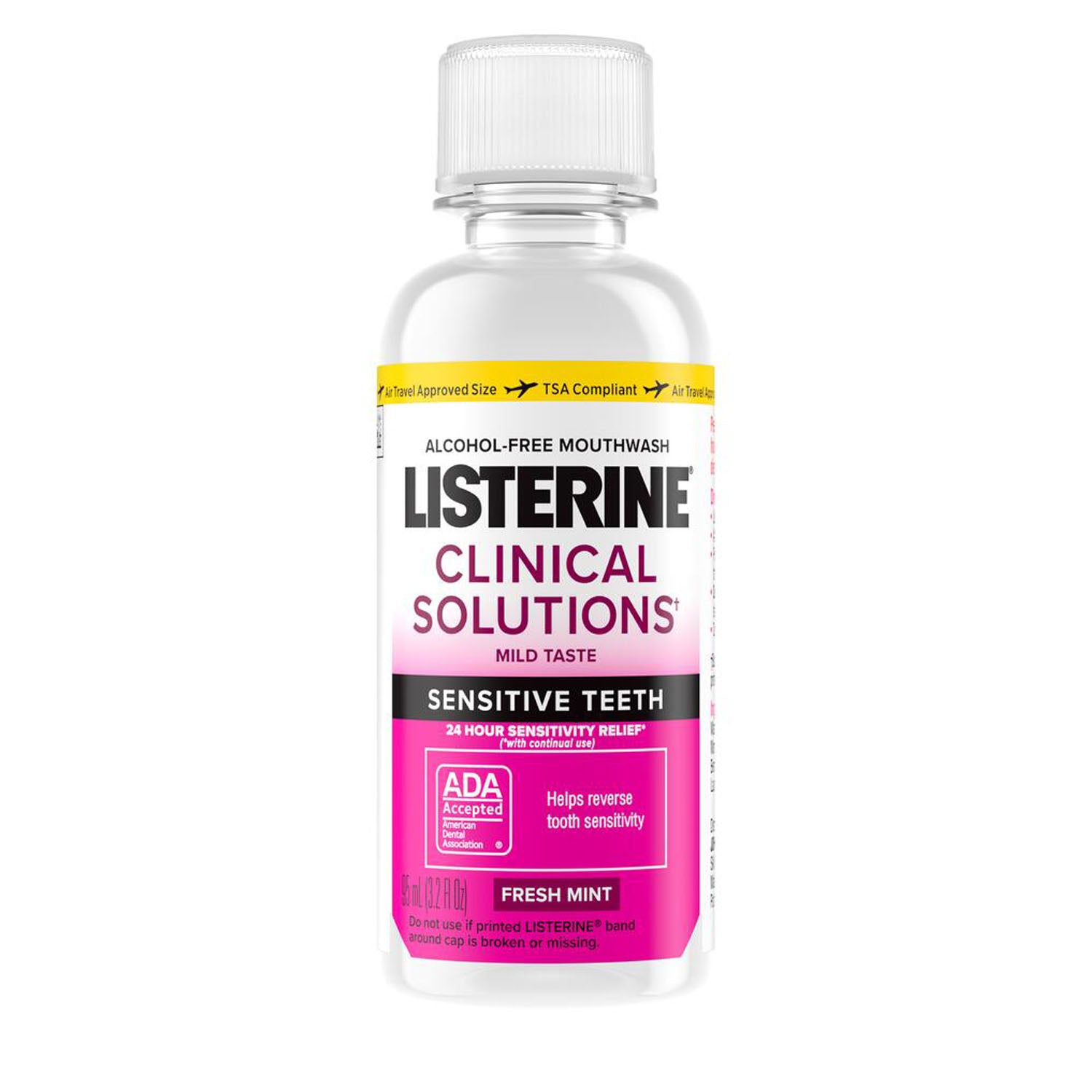 20229 - Kenvue Oral - Listerine Clinical Solutions Mouth Rinse, Sensitive Teeth, 95 ml, 6/pk, 4 pk/cs (Continental US+HI Only) (Pricing Subject to Change without Prior Notification) , cs
