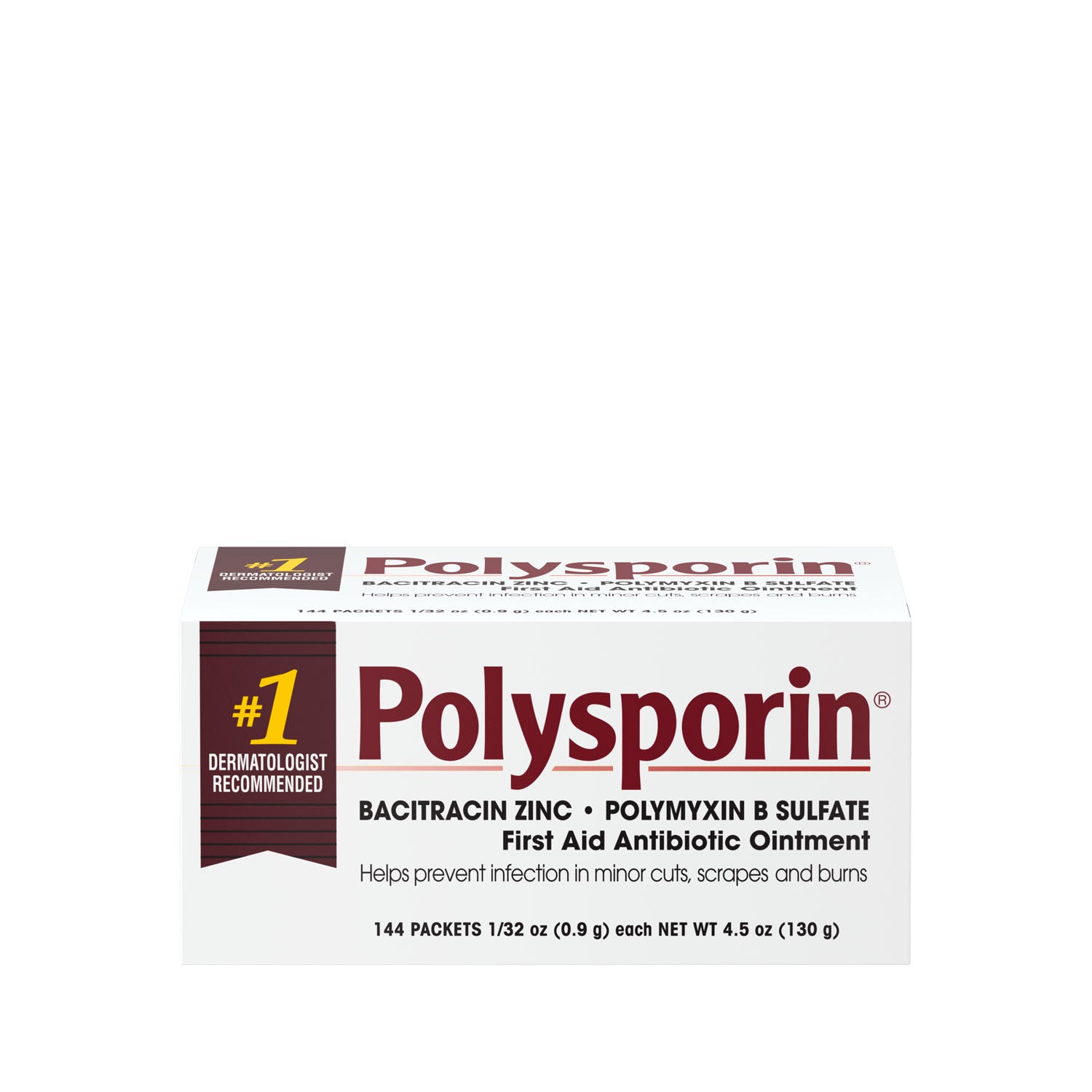 23813 - Kenvue - Ungüento de polisporina, paquete de aluminio de 1/32 oz, 144/caja (solo EE. UU. continental) (solo EE. UU. continental + HI) (precios sujetos a cambios sin previo aviso), caja