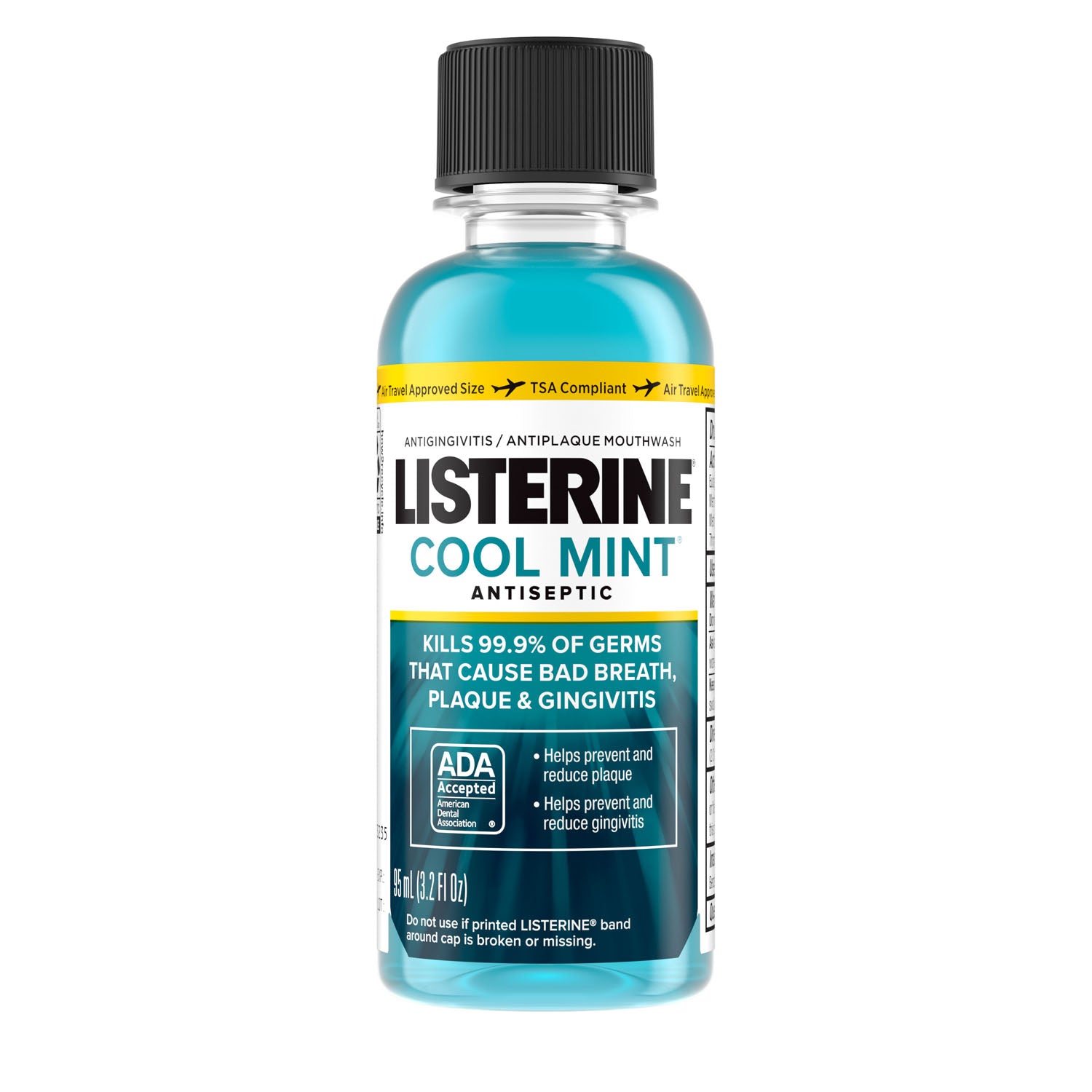 42795 - Kenvue Oral - Mouthwash, Listerine® Cool Mint, 95mL (3.2 oz), 24/cs (154 cs/plt) (Continental US+HI Only) (Pricing Subject to Change without Prior Notification) , cs