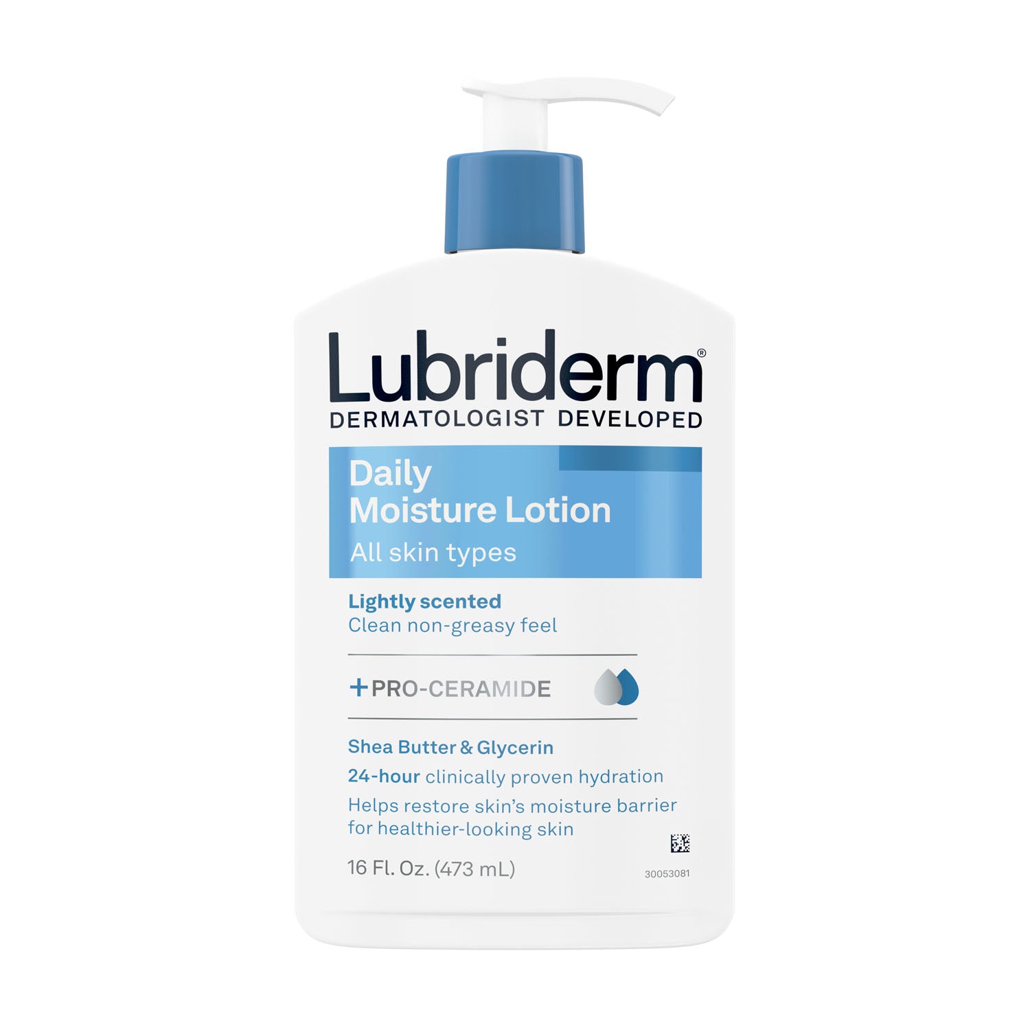 48305 - Kenvue - Lubriderm, perfumado, 16 oz, 3/caja (solo EE. UU. continental + HI) (precios sujetos a cambios sin previo aviso), caja