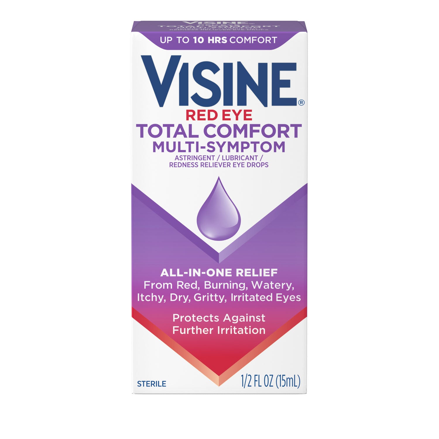 49386 - Kenvue - Gotas para los ojos VISINE® Redness Reliever, 0.5 fl oz, paquete de 12, paquete de 3/caja (solo EE. UU. continental + HI) (precios sujetos a cambios sin previo aviso), caja