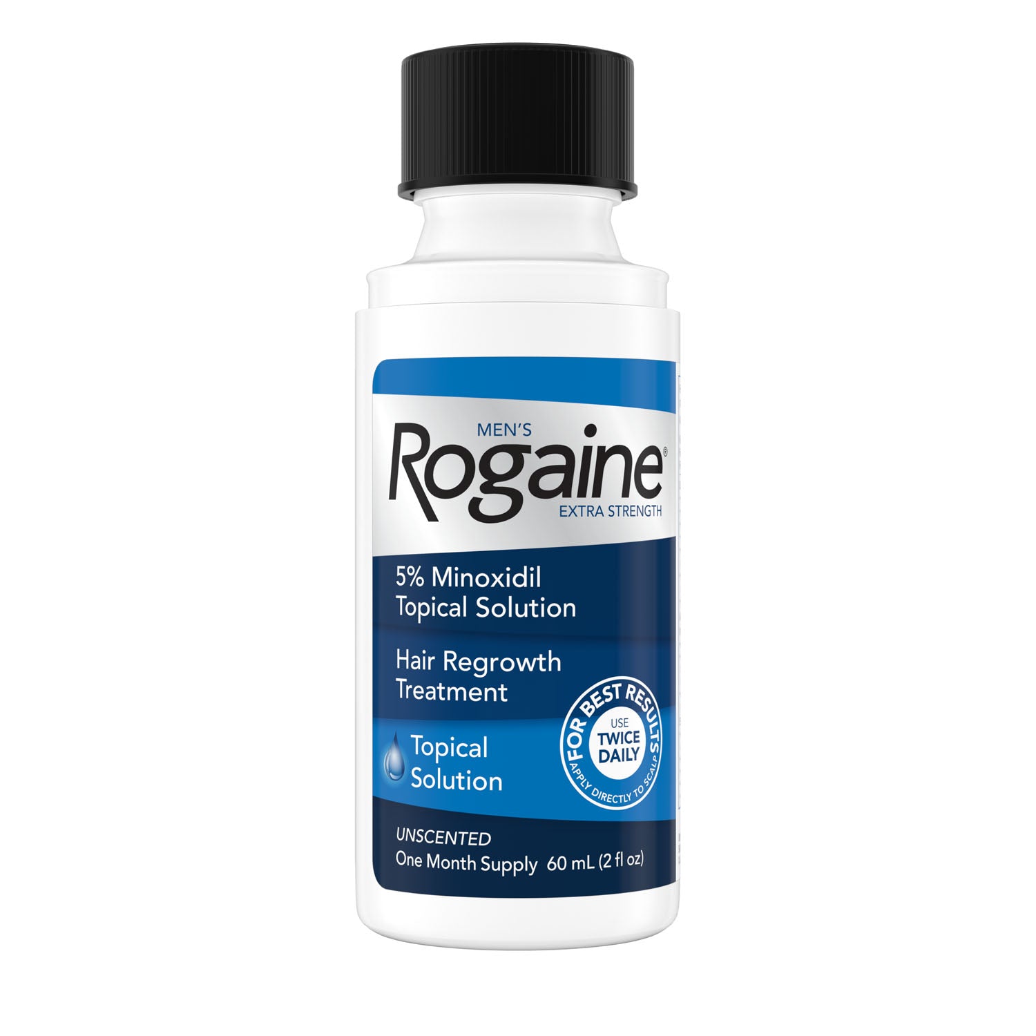 70020 - Kenvue - Men's Rogaine® Extra Strength Hair Regrowth Treatment, 5% Minoxidil Topical Solution, 1 Month Supply, Unscented, 2 fl. oz. Bottles, 6 bx/cs (Continental US+HI Only) (Pricing Subject to Change without Prior Notification) , cs