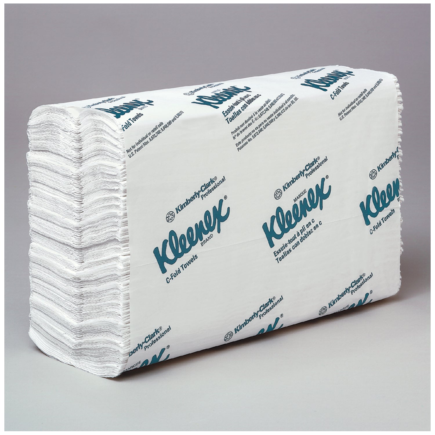 01500 - Kimberly-Clark Professional - Toallas Kleenex® plegables en C, 1 capa, 150 hojas/paquete, 16 paquetes/caja (48 cajas/plt) (Los productos no se pueden vender en Amazon.com ni en ningún otro sitio de terceros) (Solo EE. UU.), caja