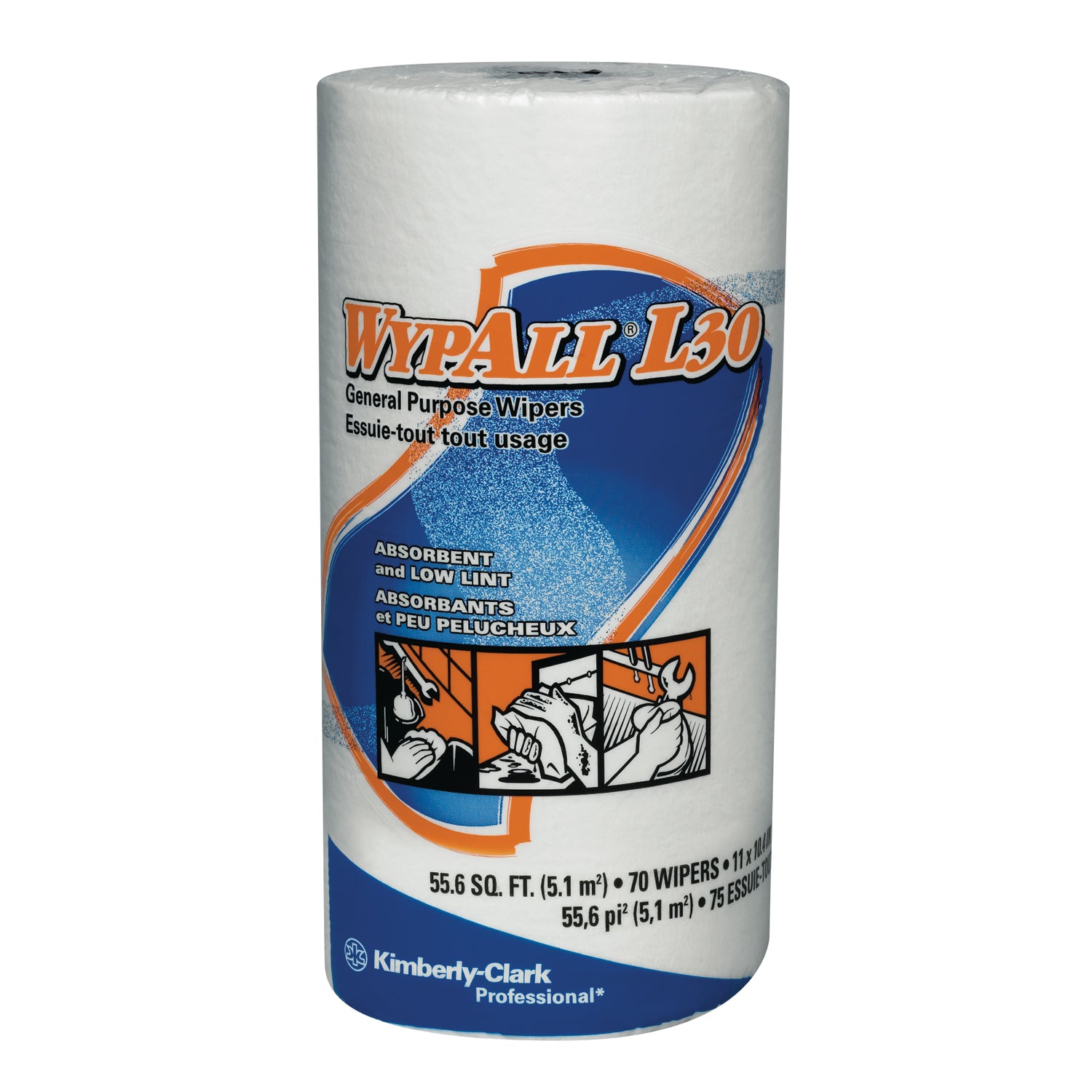 05843 - Kimberly-Clark Professional - WYPALL L30 Wipers, Small Roll, 70 sheets/rl, 24 rl/cs (Products cannot be sold on Amazon.com or any other 3rd party site) (US Only) , cs