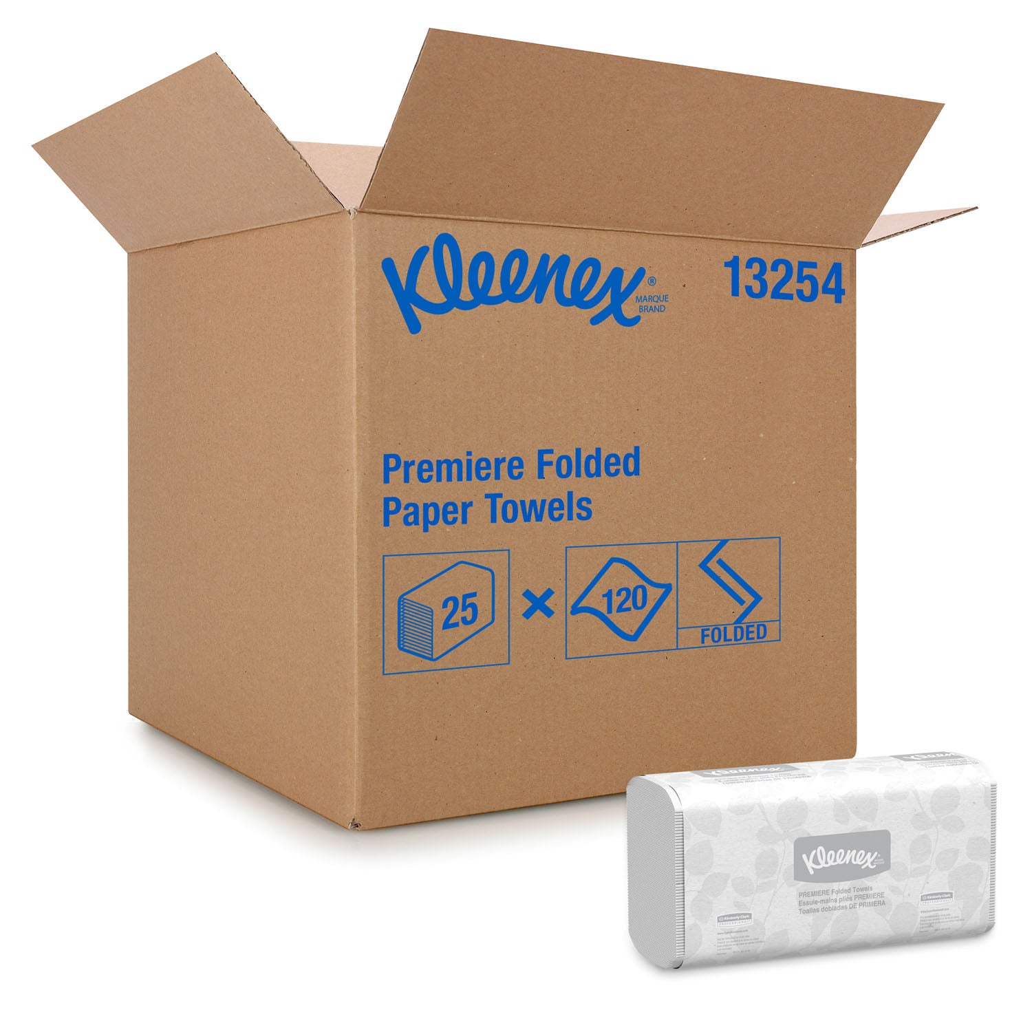 13254 - Kimberly-Clark Professional - Kleenex® ScottFold Towels, 1-Ply, 120 sheets/pk, 25 pk/cs (24 cs/plt) (091451) (Products cannot be sold on Amazon.com or any other 3rd party site) (US Only) , cs