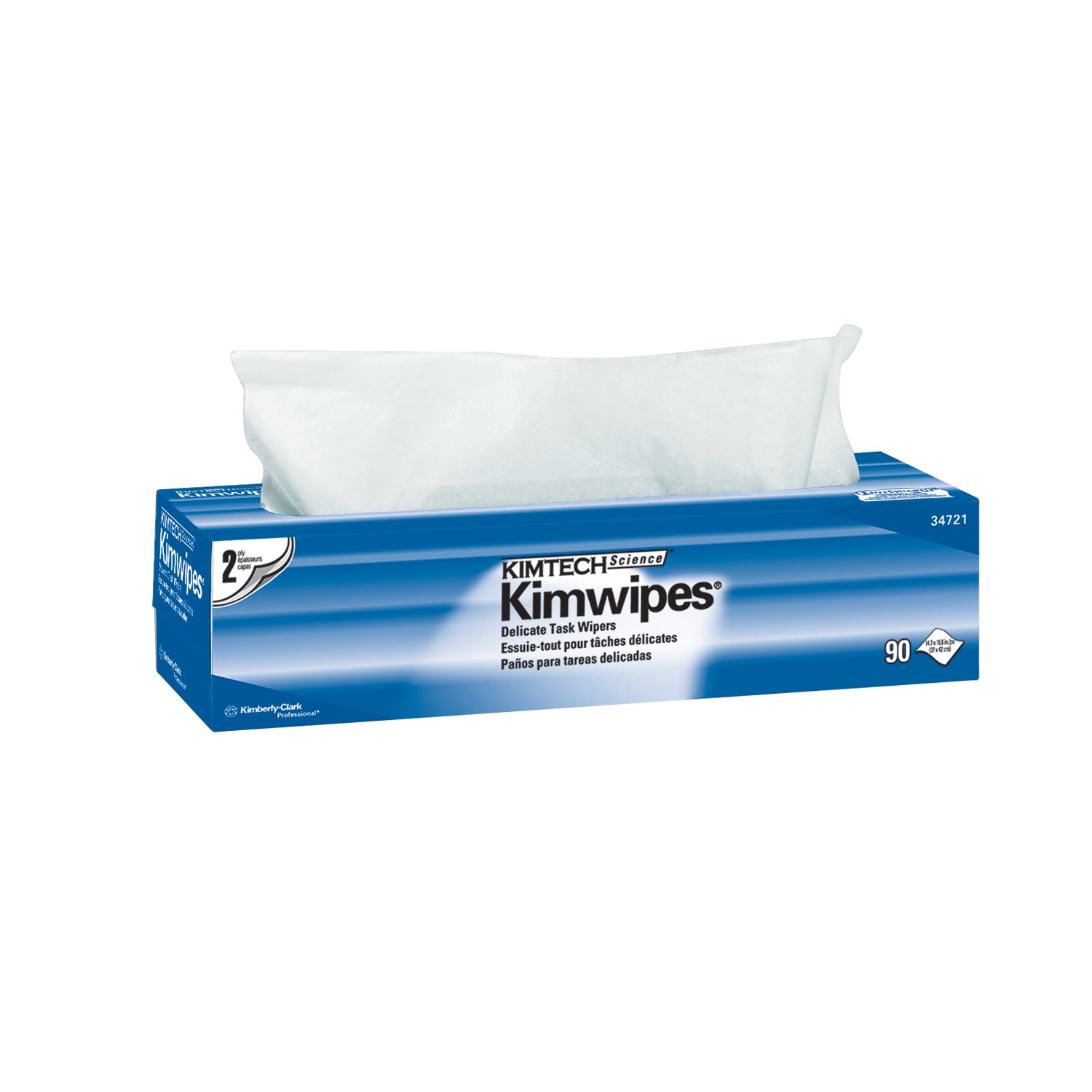 34721 - Kimberly-Clark Professional - KimWipes® EX-L Delicate Task Wipers, Disposable, Popup Box, 15" x 17", 2-Ply, White, 92/pk, 15 pk/cs (Products cannot be sold on Amazon.com or any other 3rd party site) (US Only) , cs