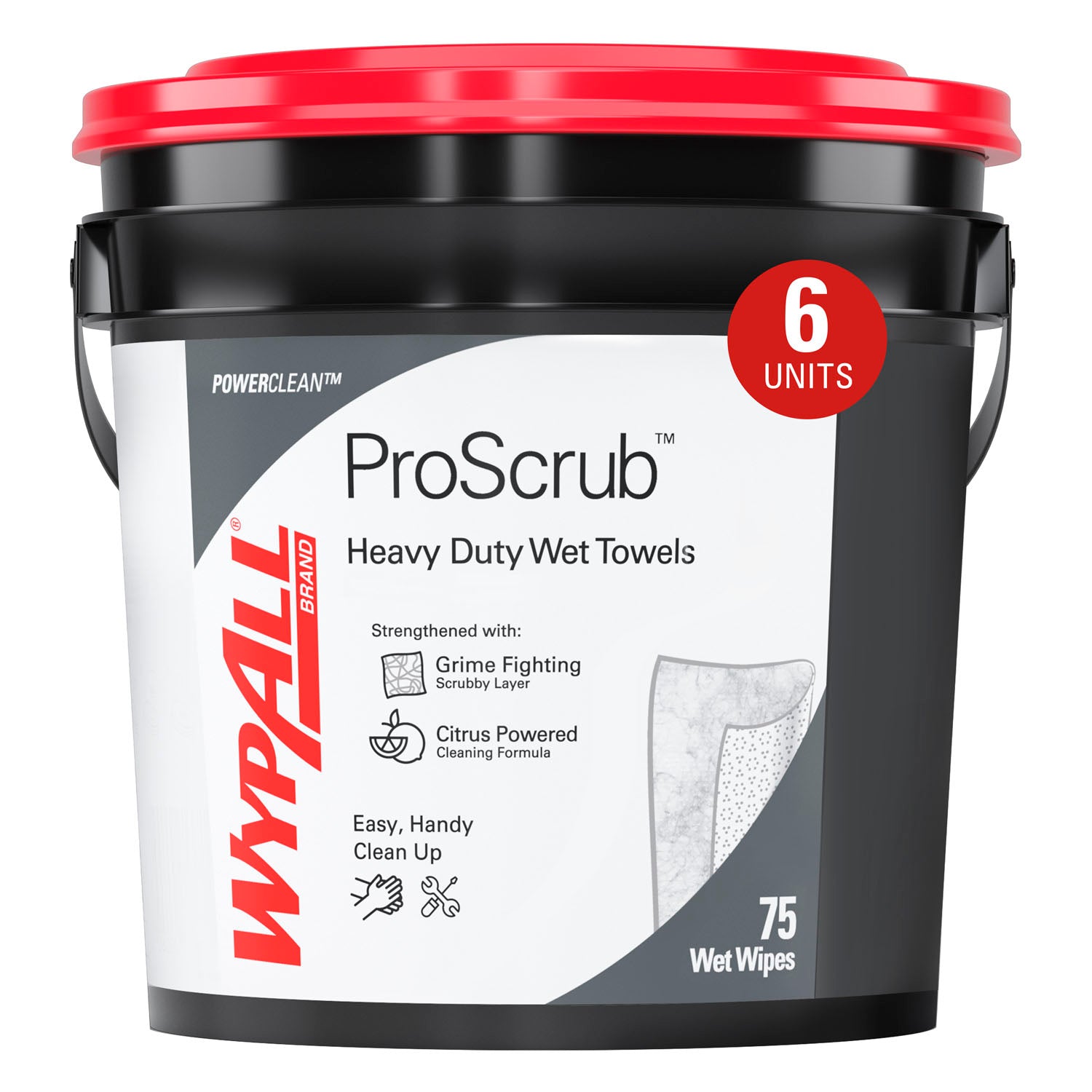 91371 - Kimberly-Clark Professional - WYPALL Waterless Cleaning Wipes, 9.5" x 12", 75 sheets/pk, 6 pk/cs (Products cannot be sold on Amazon.com or any other 3rd party site) (US Only) , cs