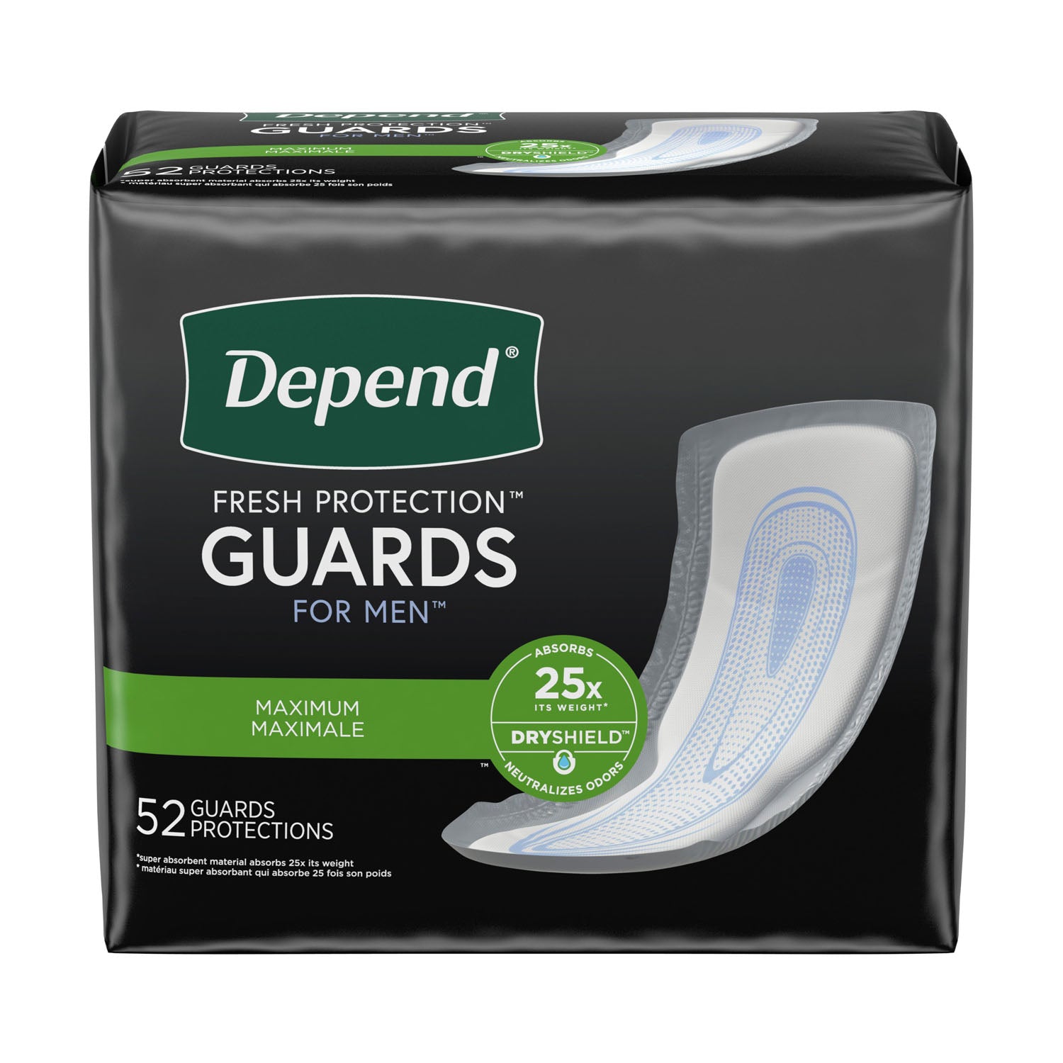 13792 - Kimberly-Clark Consumer - Depend® Guards For Men, 52/pk, 2 pk/cs (US Only) , cs