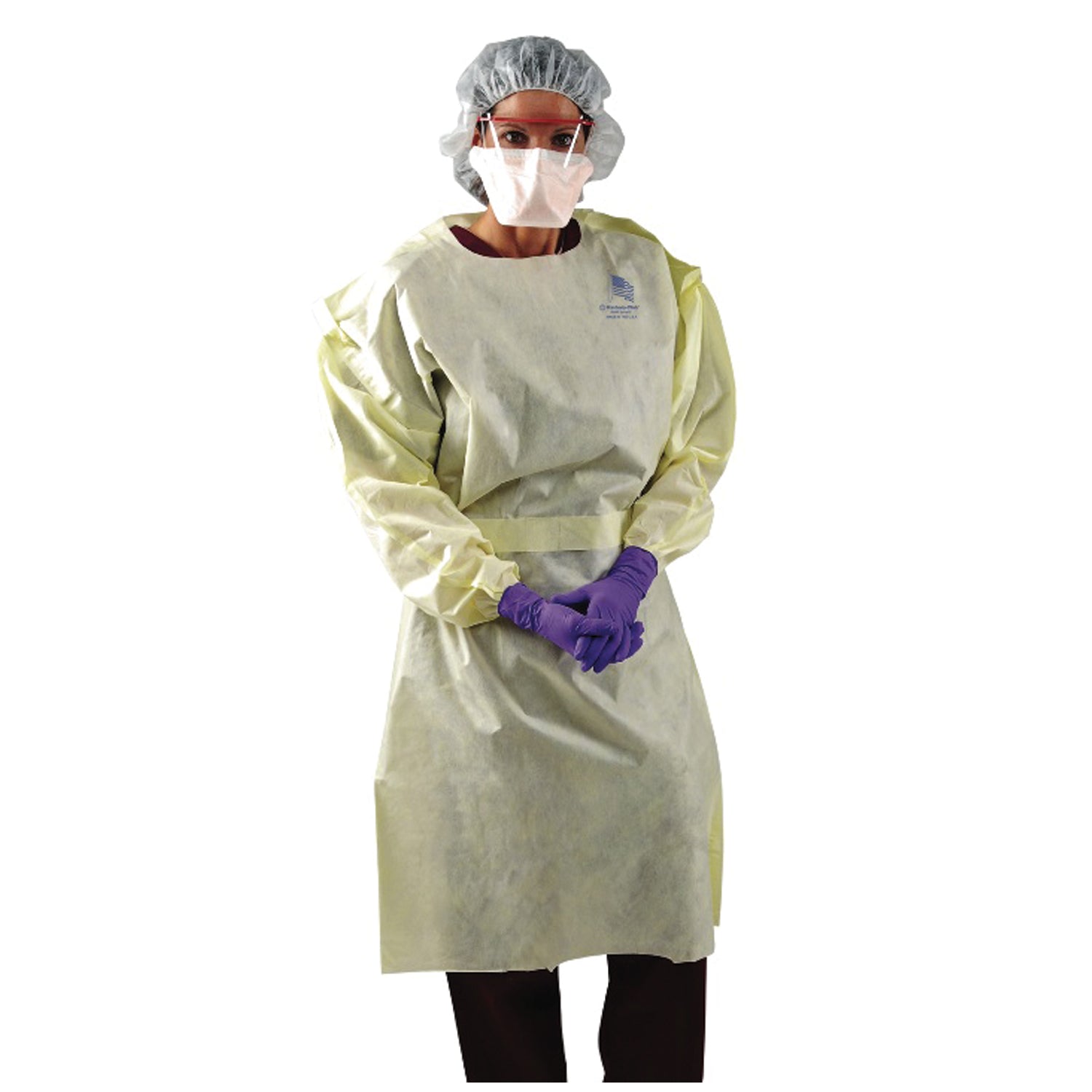 35460 - O&M Halyard - Gown, Isolation, Yellow, Universal, 100/cs (US Only) , cs