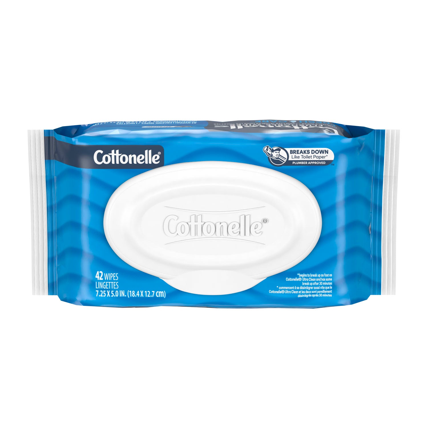 44932 - Kimberly-Clark Consumer - Cleansing Cloths, Flushable, Refill, 42 ct., 12/cs (US Only) , cs