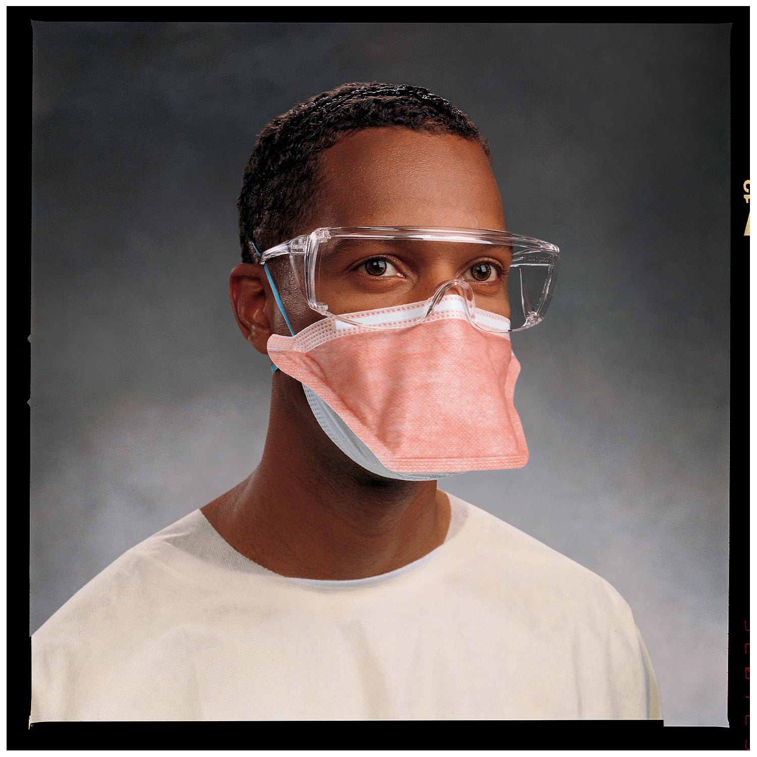 46767 - O&M Halyard - FLUIDSHIELD™ PFR95™ Particulate Filter Respirator Mask, Polyurethane Headband, Safety Seal Film, Regular Size, Orange, 35/pkg, 6 pkg/cs (US Only) (Item is Non-Returnable) , cs