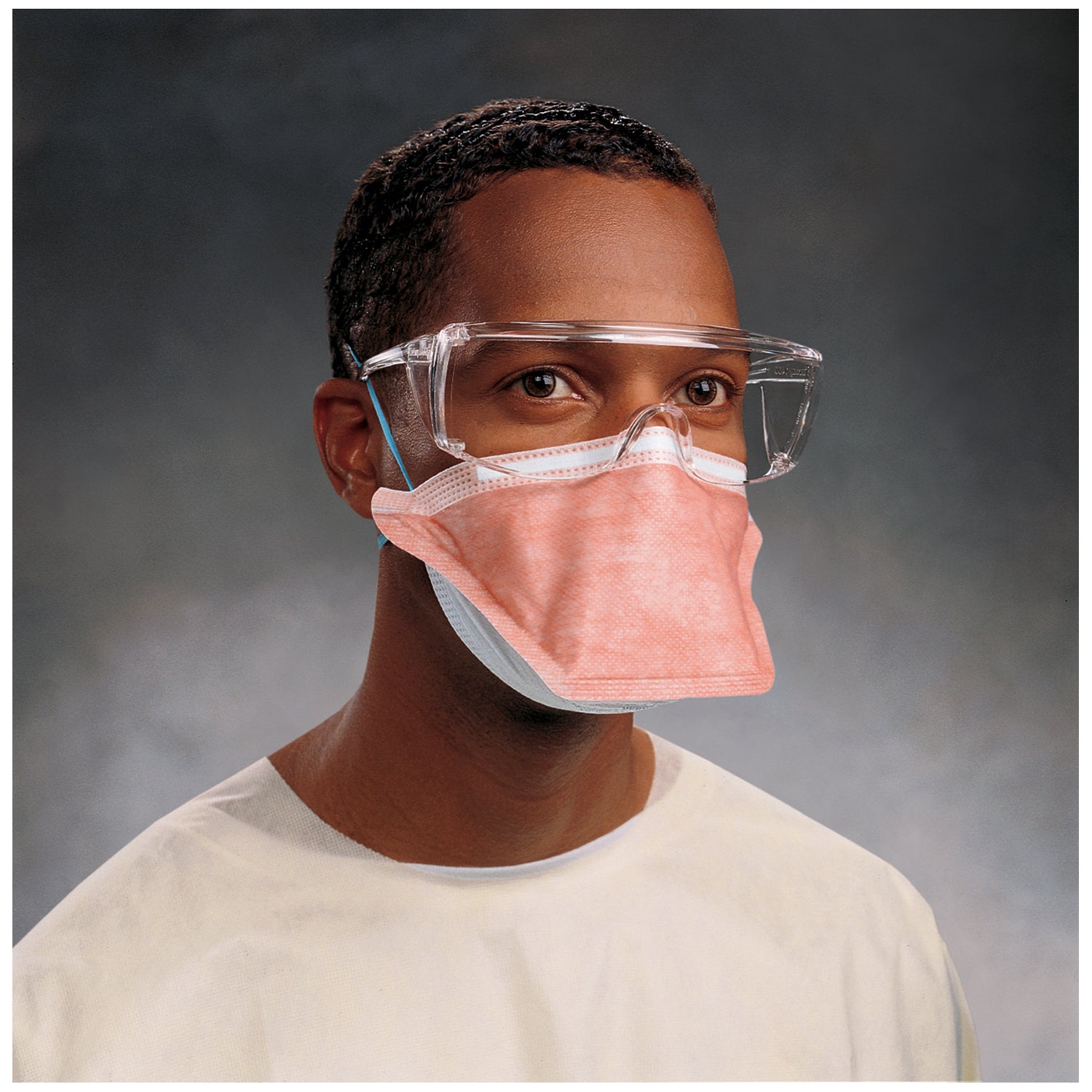 46867 - O&M Halyard - FLUIDSHIELD™ PFR95™ Particulate Filter Respirator Mask, Polyurethane Headband, Safety Seal Film, Small Size, Orange, 35/pkg, 6 pkg/cs (US Only) (Item is Non-Returnable) , cs