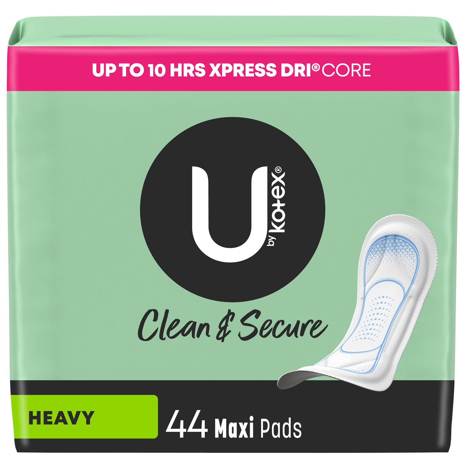 49062 - Kimberly-Clark Consumer - Kotex Maxi Pads, Heavy, Premium, 44pk, 3 pk/cs (US Only) , cs